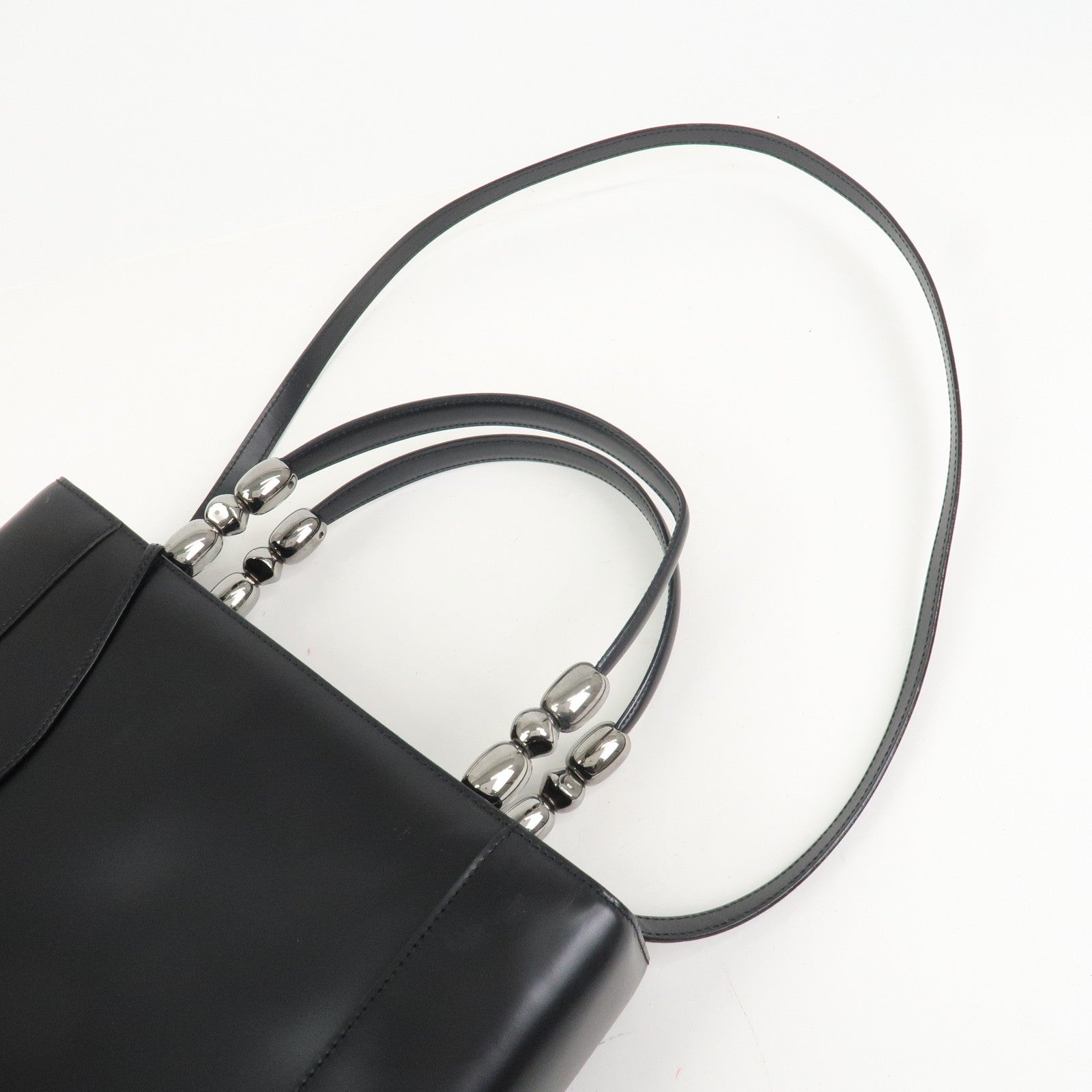 Christian Dior Maris Pearl Leather 2 Way Bag Hand Bag Shoulder Bag