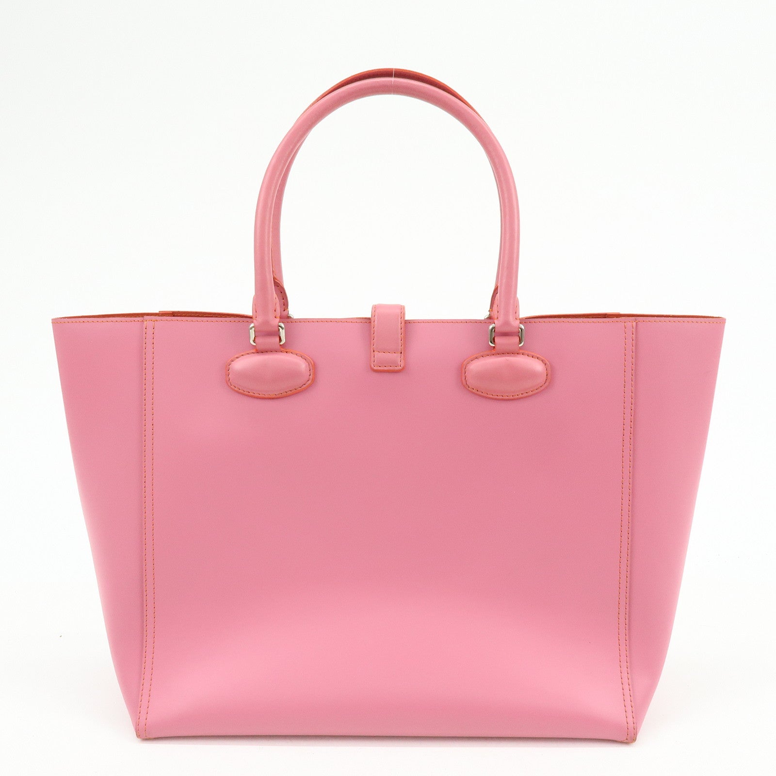 LOEWE Leather Tote Bag Shoulder Bag Hand Bag PInk