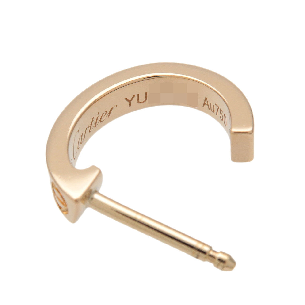 Cartier Mini LOVE Earrings K18 750YG Yellow Gold