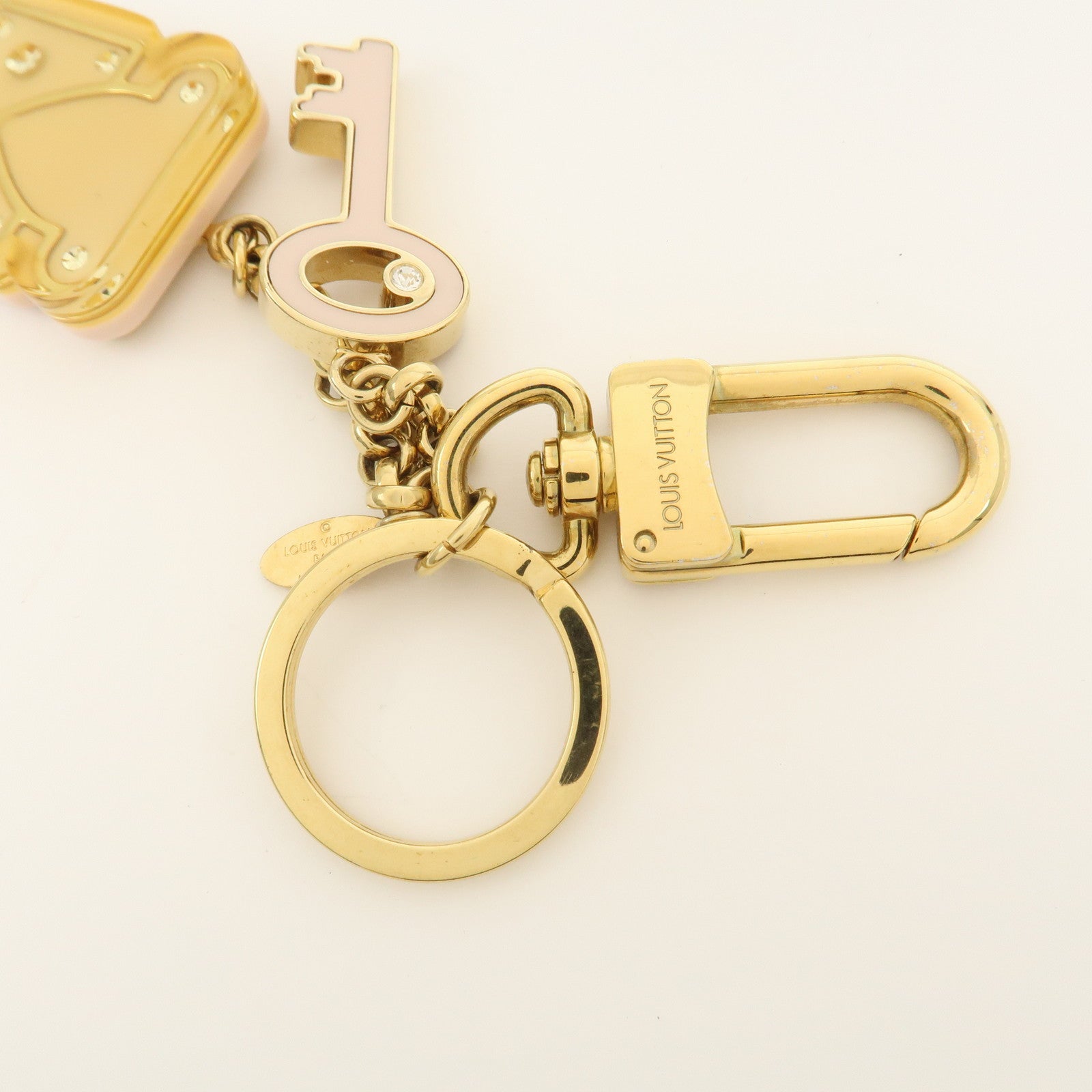 Louis Vuitton Bijou Sac S Lock Key Metal Key Chain Bag Charm M66978