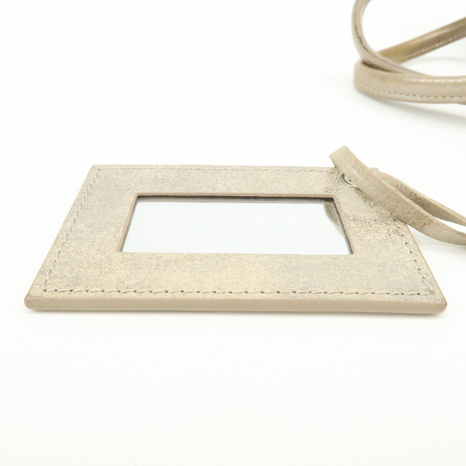 BALENCIAGA The Paper Leather Tote Bag Hand Bag Silver 255412