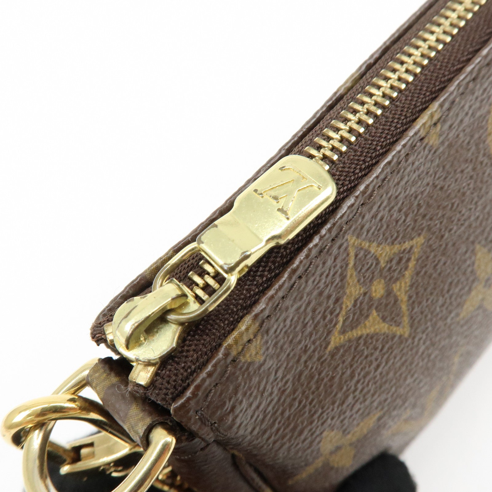 Louis Vuitton Monogram Mini Pochette Accessoires Hand Bag M58009