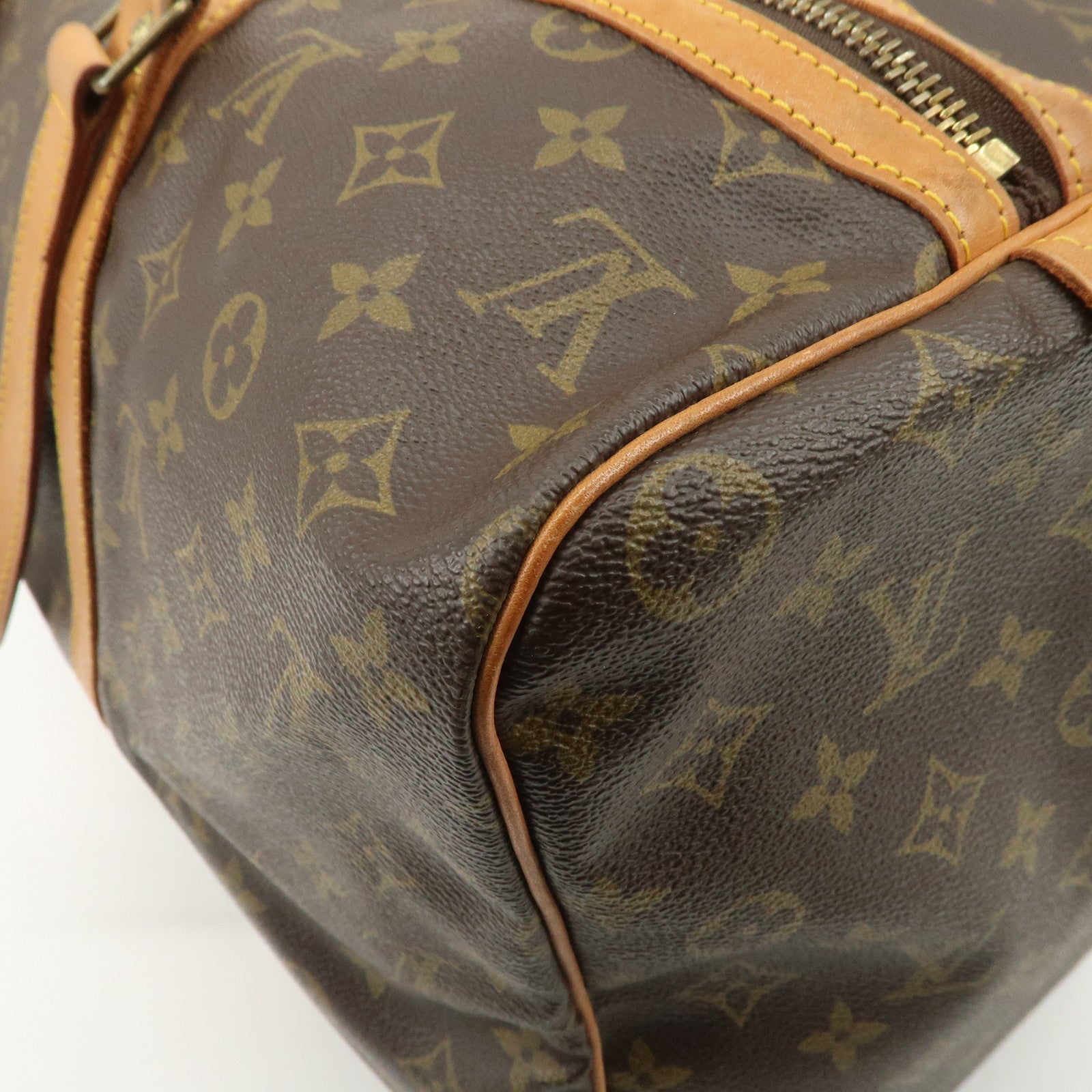 Louis Vuitton Monogram Sac Souple 45 Boston Bag Brown M41624