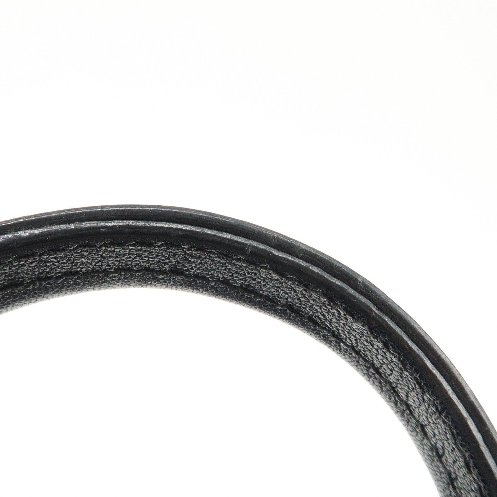 CHANEL COCO Mark Calf Leather Punching Tote Bag Black A33936 Used