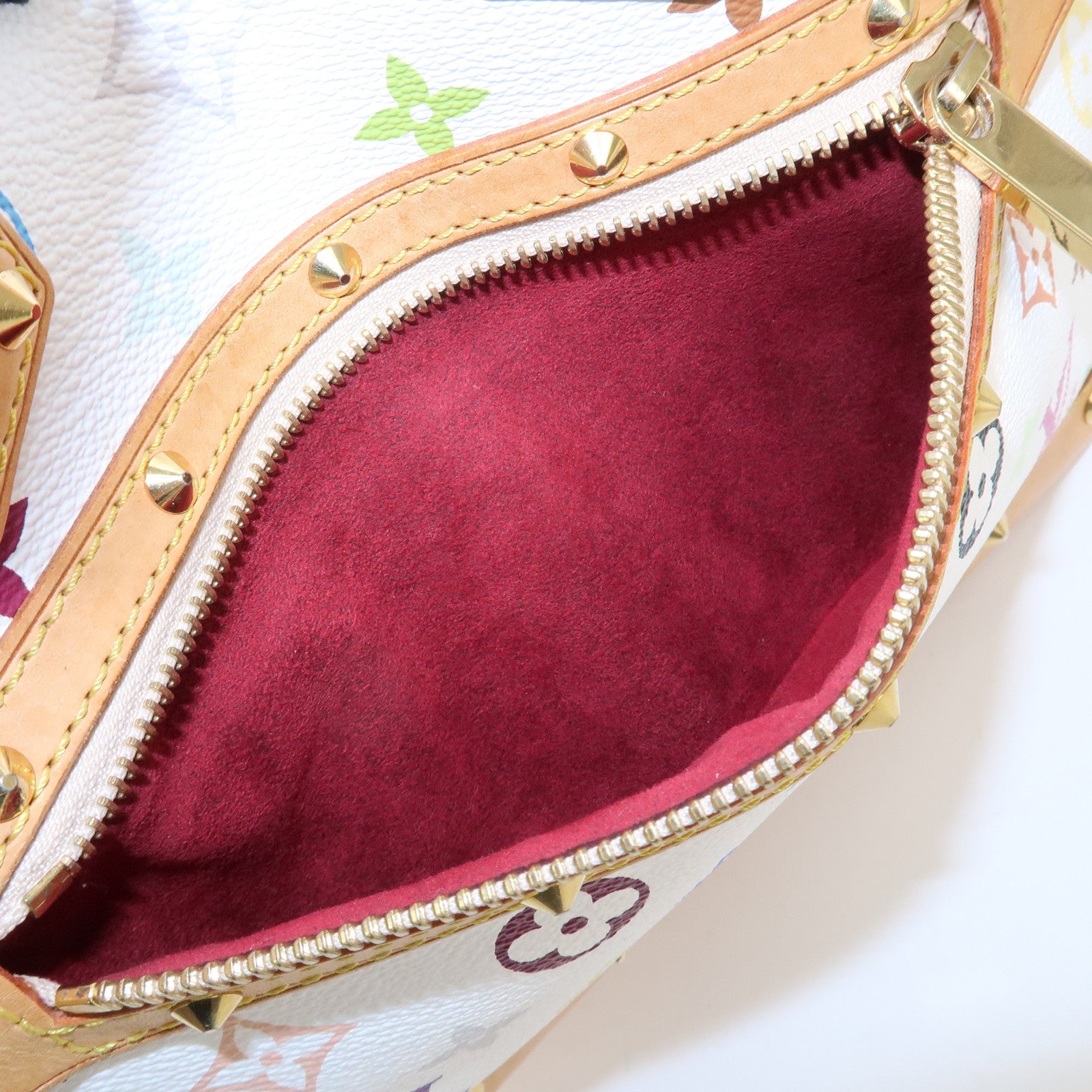 Louis Vuitton Monogram Multicolor Alma PM Hand Bag Blanc M92647 Used