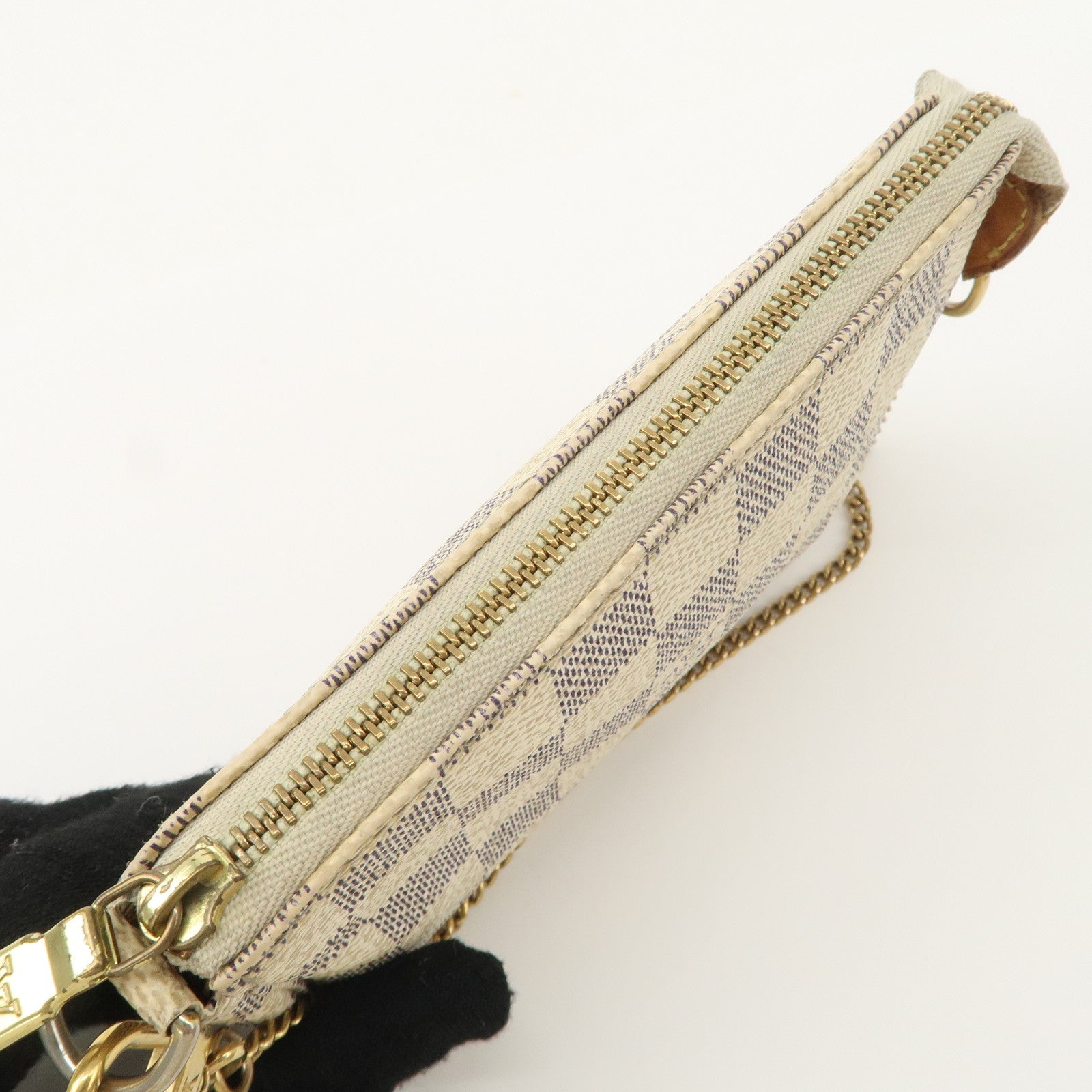 Louis Vuitton Damier Azur Mini Pochette Accessoires Pouch N58010 Used