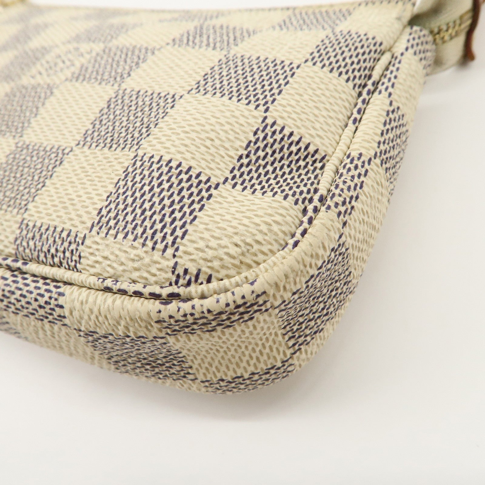 Louis Vuitton Damier Azur Mini Pochette Accessoires Pouch N58010 Used