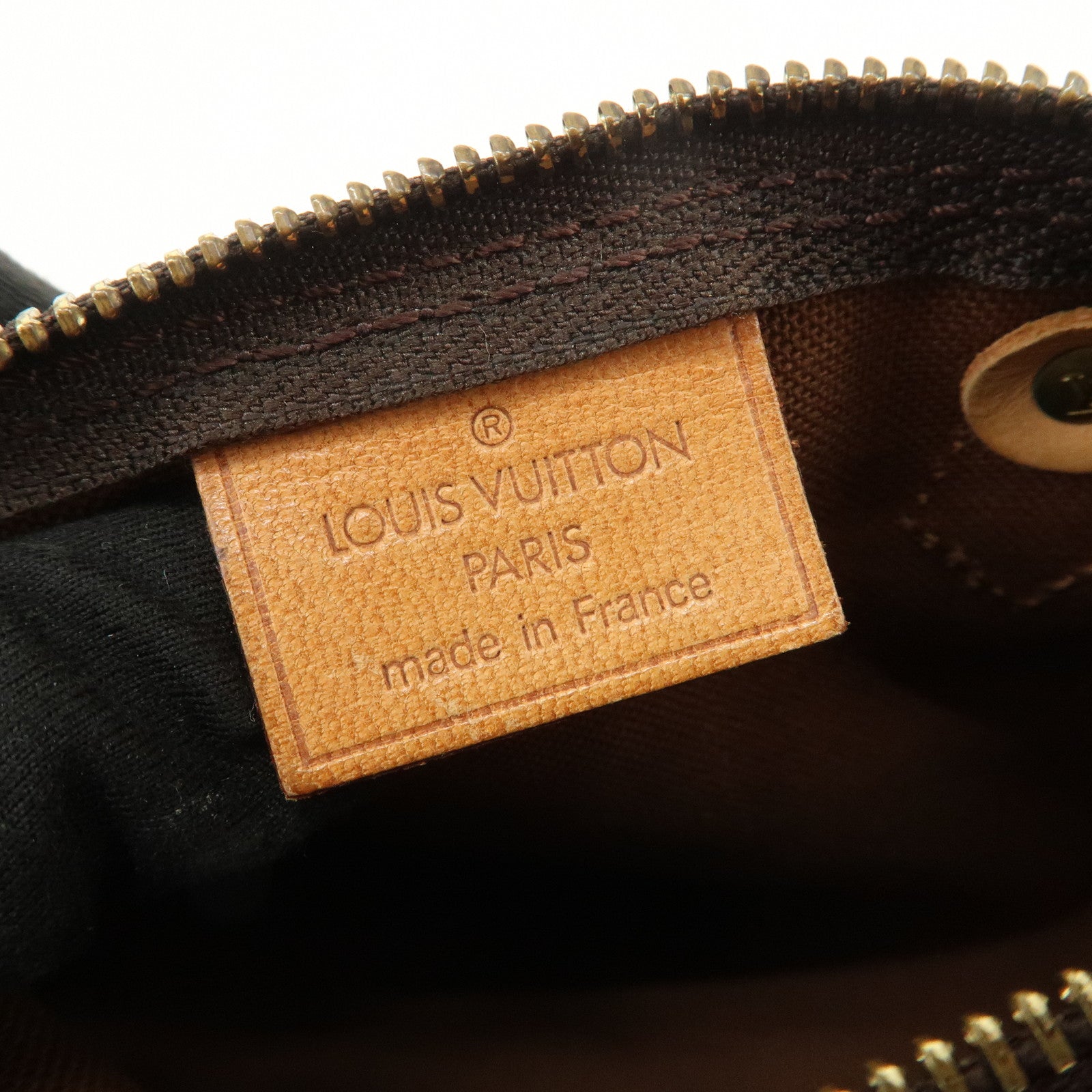 Louis Vuitton Monogram Mini Speedy Hand Bag & Strap Brown M41534