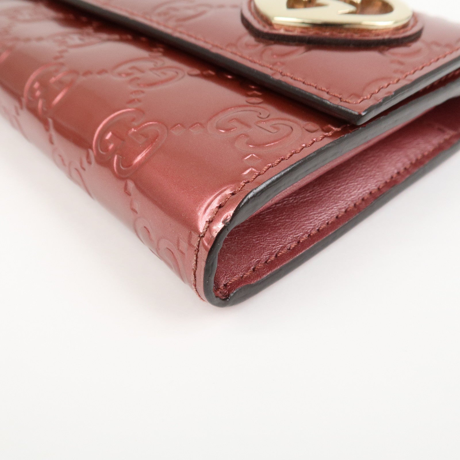 GUCCI Guccissima Interlocking G Lovely Heart Long Wallet 251861