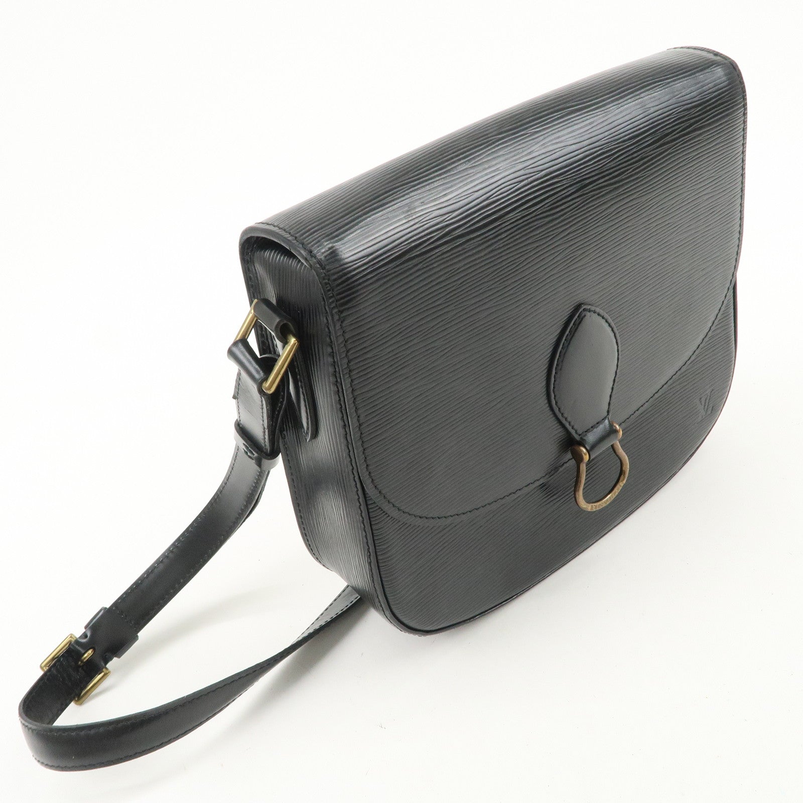 Louis Vuitton Epi Saint Cloud Shoulder Bag Black Noir M52192