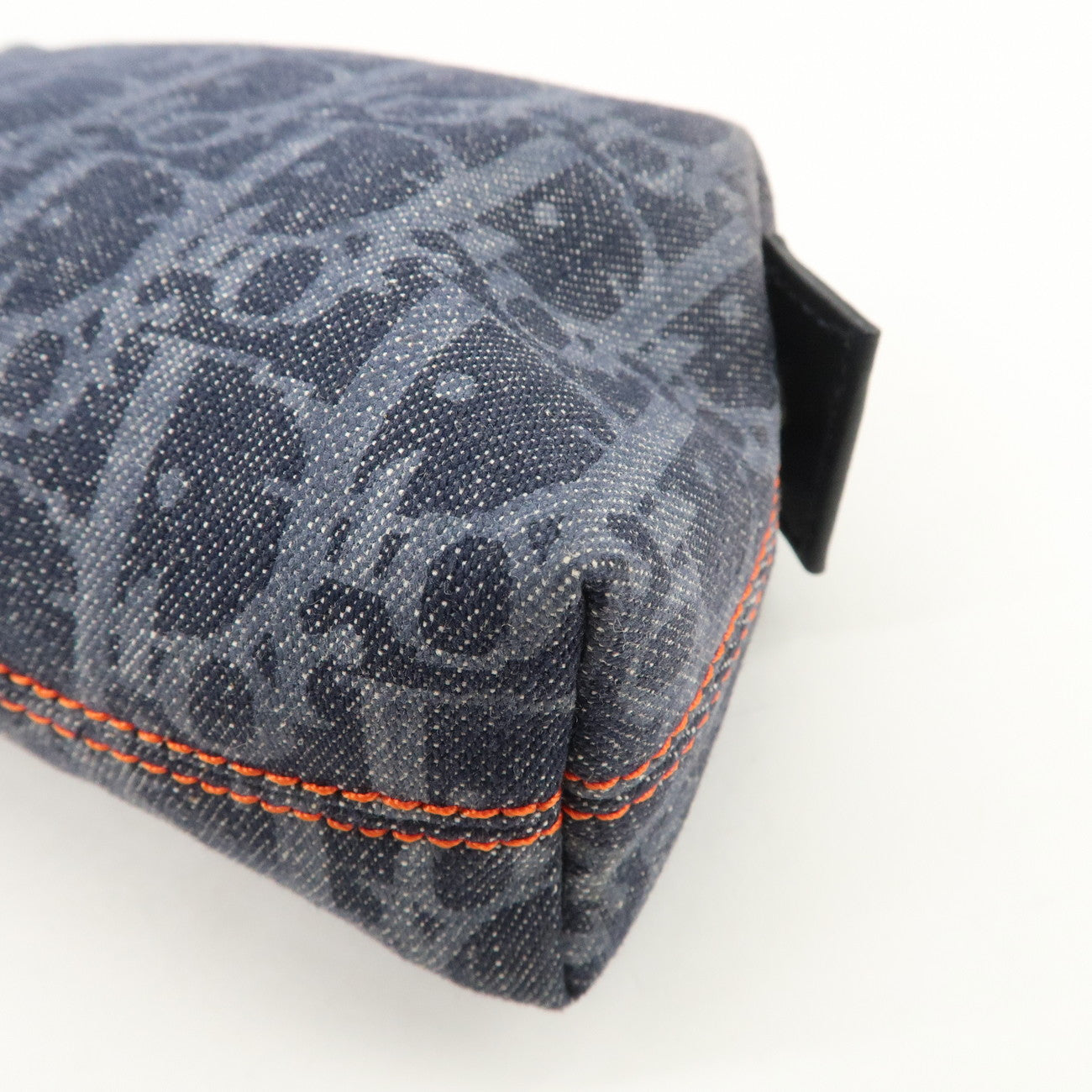 Christian Dior Trotter Flight Line Denim Pouch Cosmetic Pouch