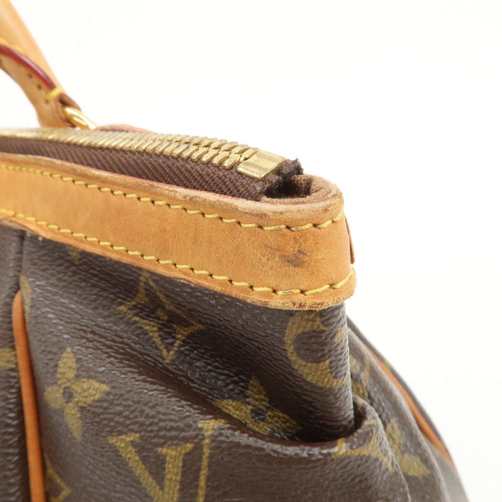 Louis Vuitton Monogram Tivoli PM Hand Bag Shoulder Bag Brown M40143