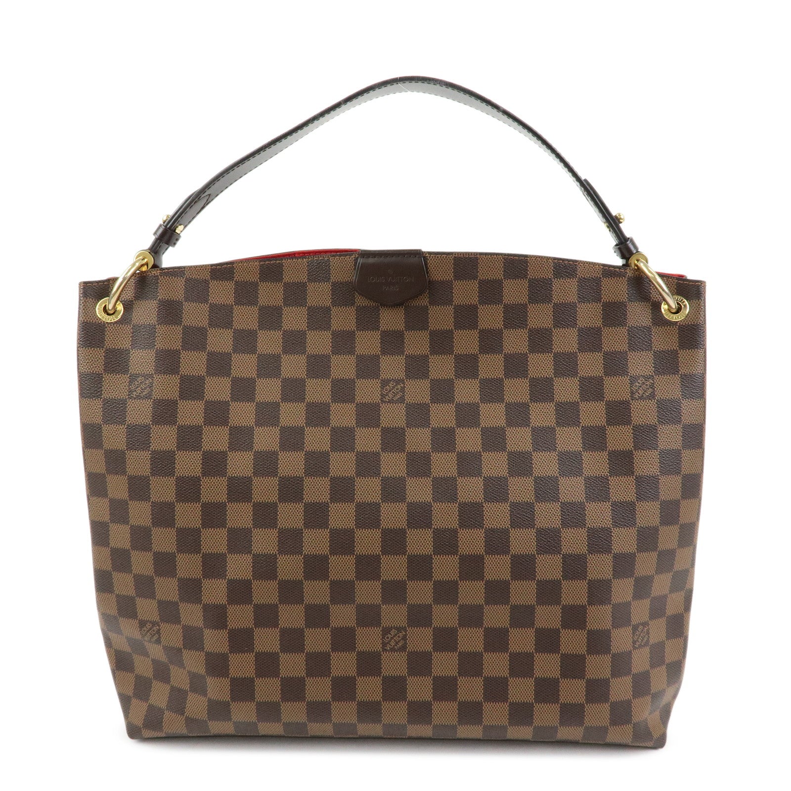 Louis Vuitton Damier Graceful MM Shoulder Bag Damier Ebene N44045