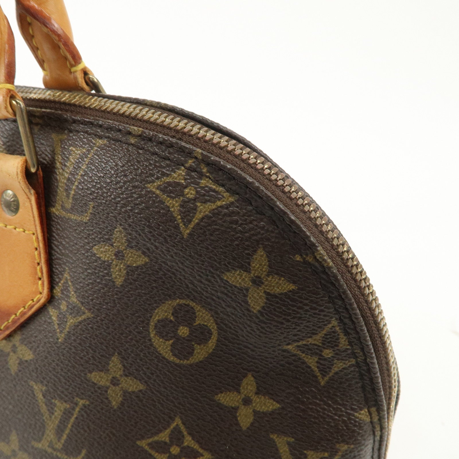 Louis Vuitton Monogram Canvas Alma Hand Bag Brown M51130 Used