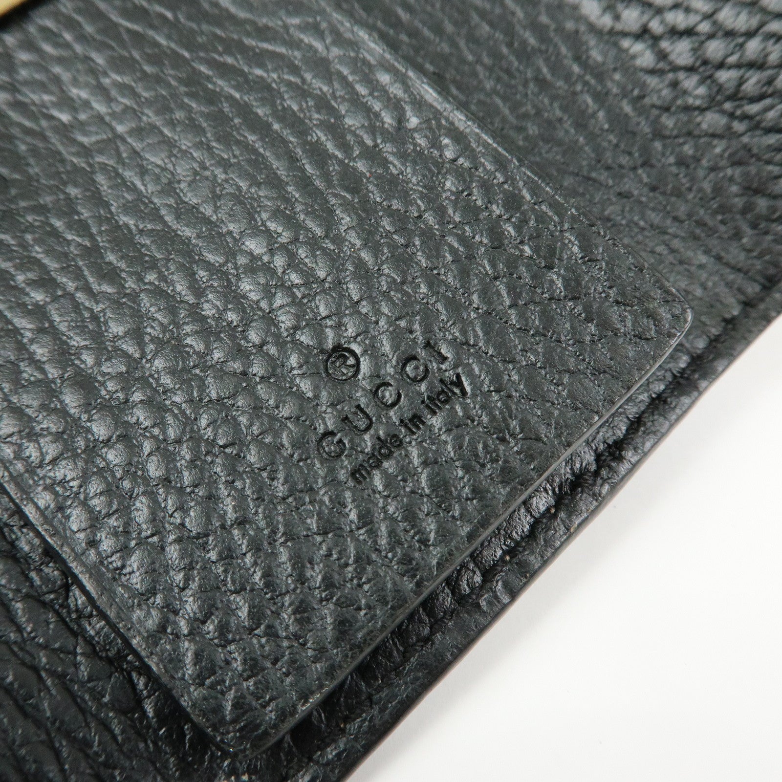 GUCCI GG Marmont GG Supreme Leather 6 Key Case Beige Black 456118