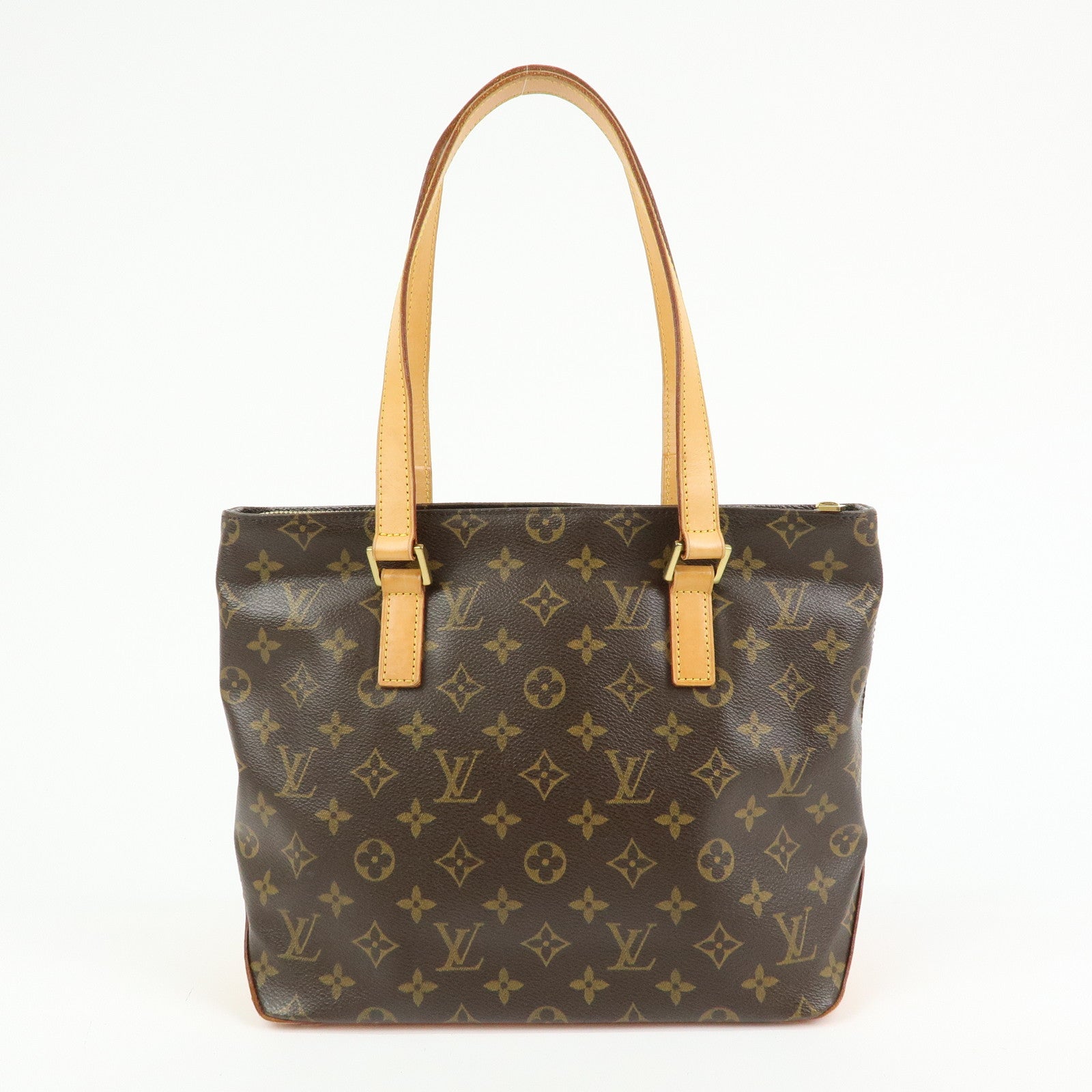 Louis Vuitton Monogram Cabas Piano Tote Bag Hand Bag Brown M51148