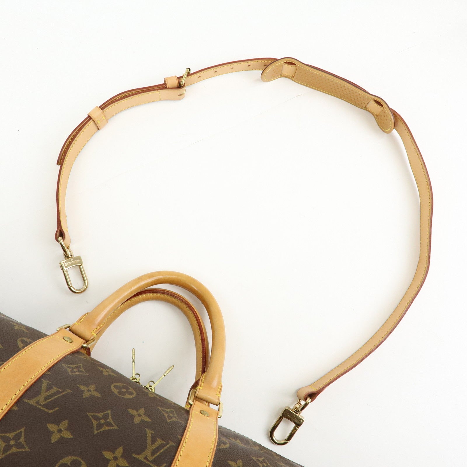 Louis Vuitton Monogram Keep All Bandouliere 50 Boston Bag M41416