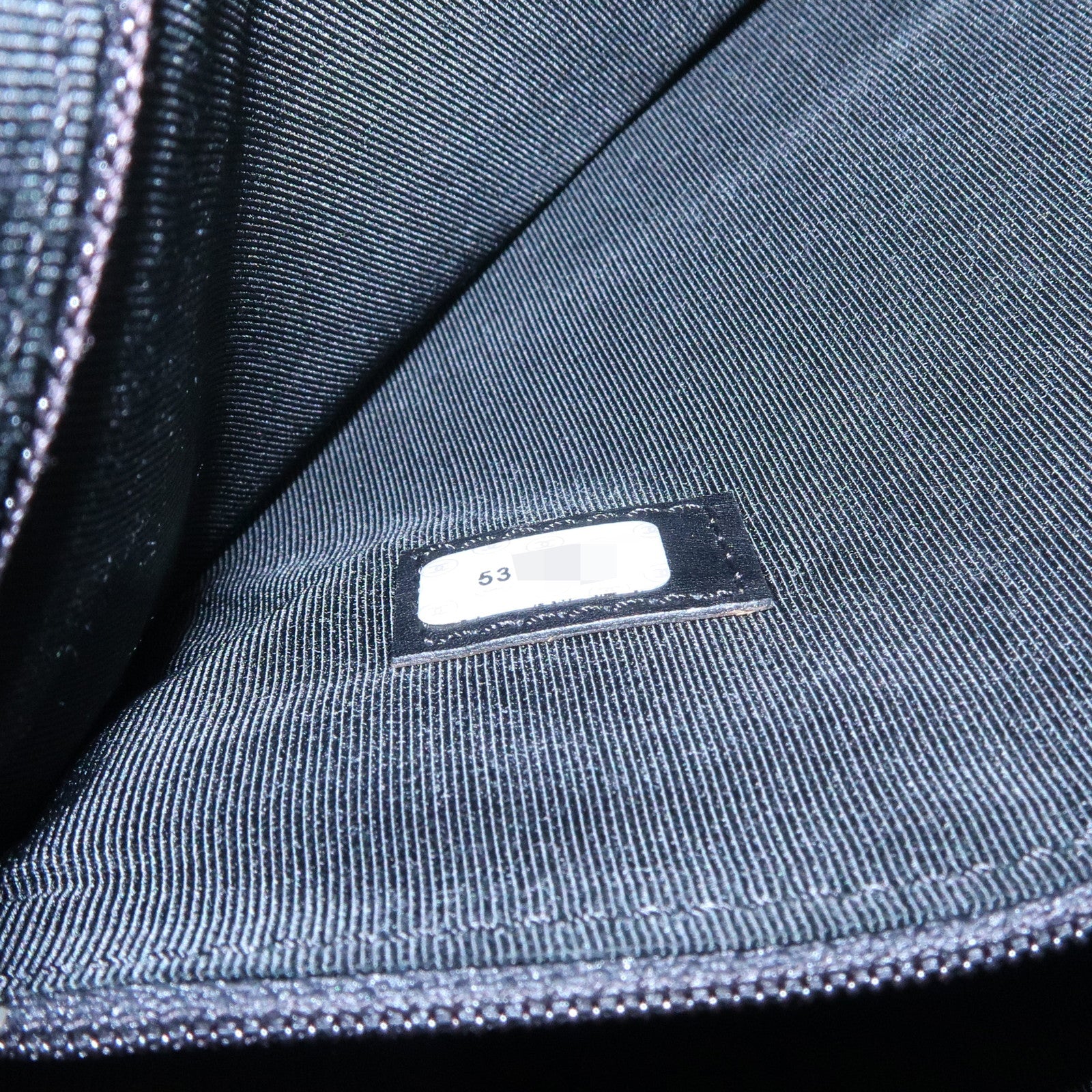 CHANEL Caviarskin Tote Bag Shoulder Bag Black Gold HDW Used