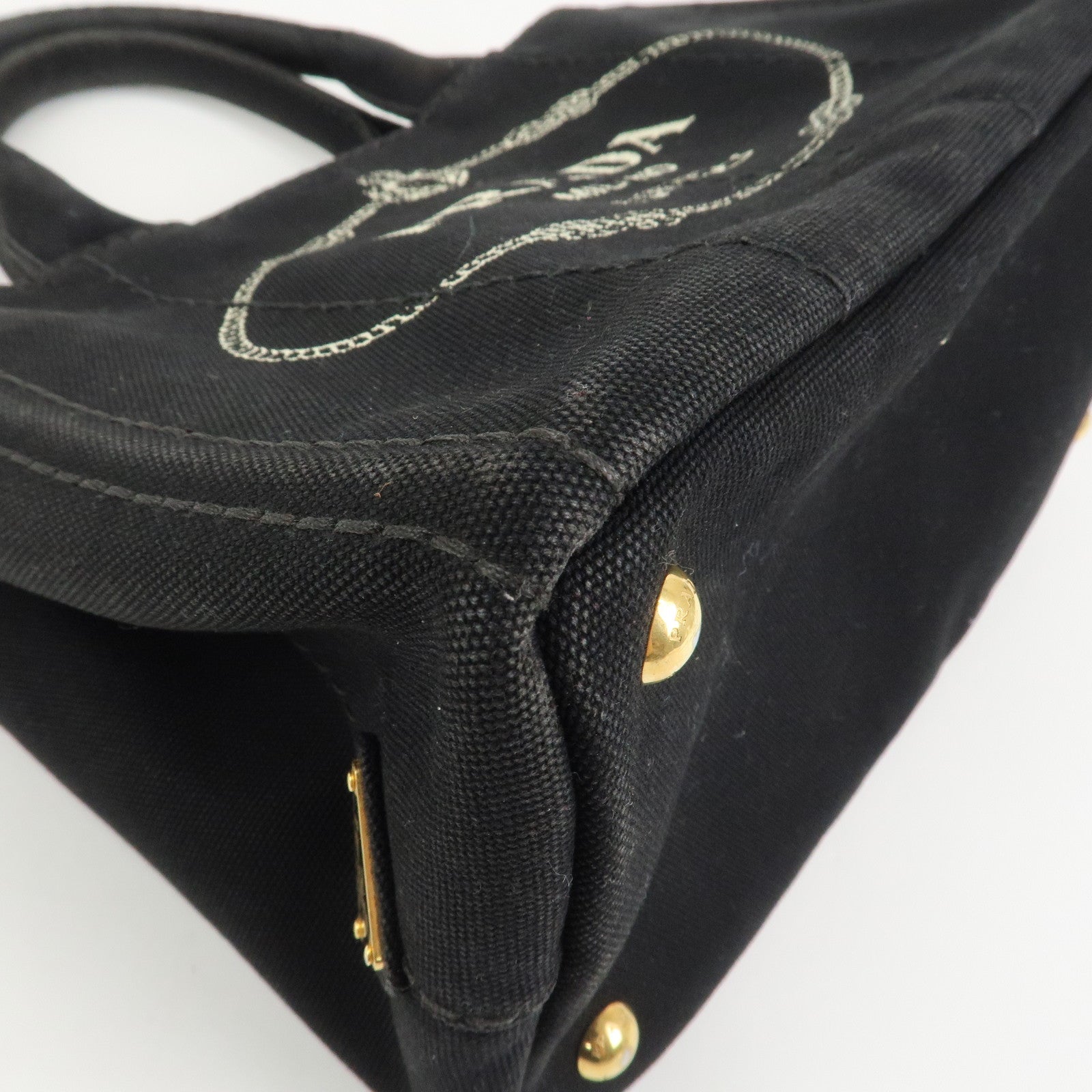 PRADA Canapa Mini Canvas 2Way Bag Hand Bag Shoulder Bag 1BG439