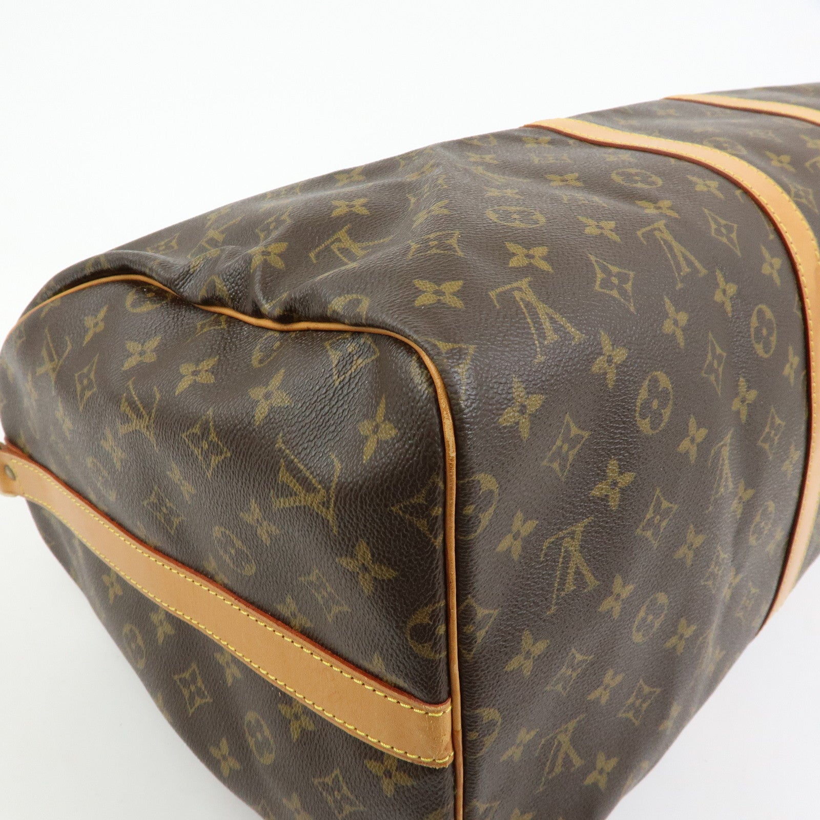 Louis Vuitton Monogram Keep All Bandouliere 55 Boston Bag M41414