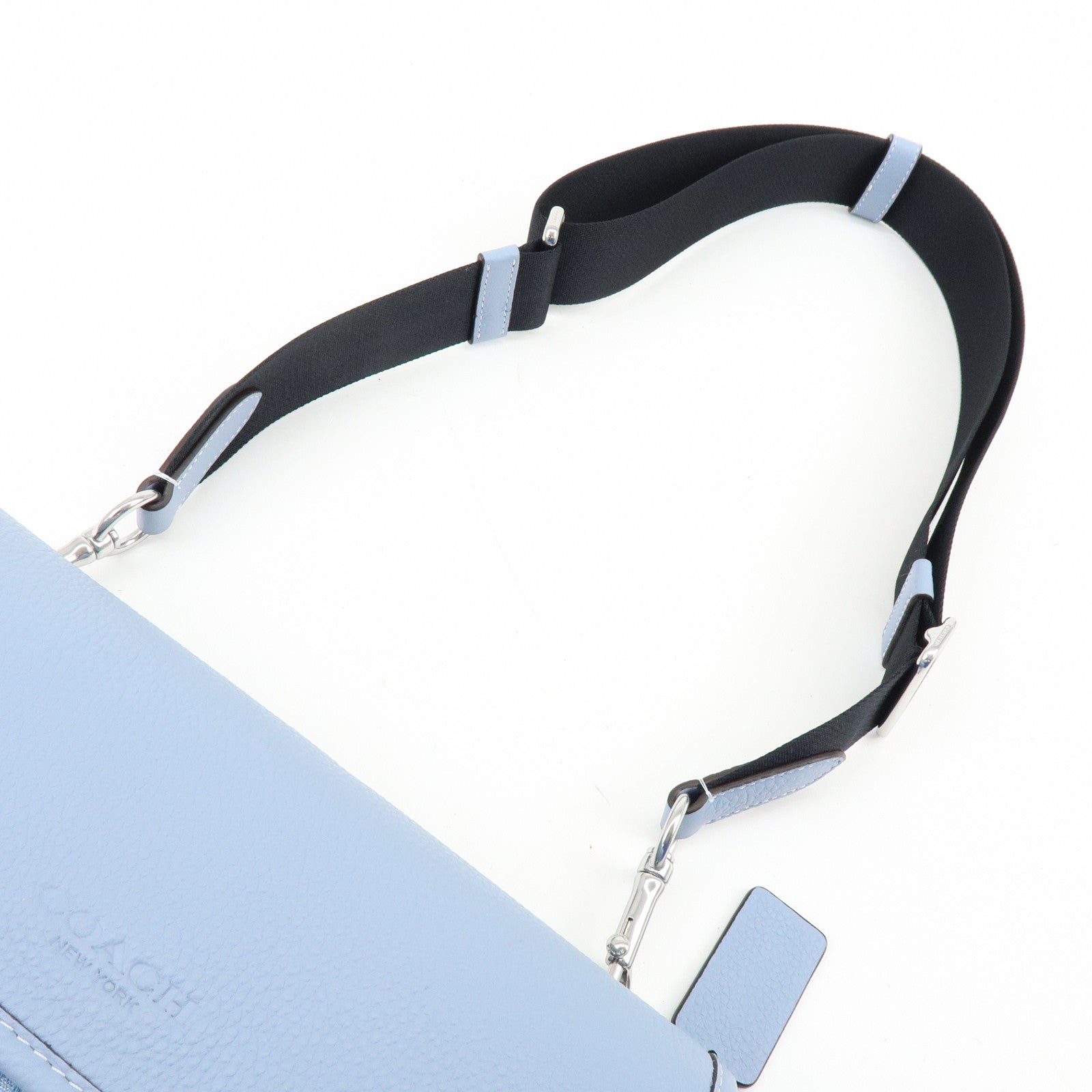 COACH Signature Canvas Leather Shoulder Bag Crossbody Bag Blue