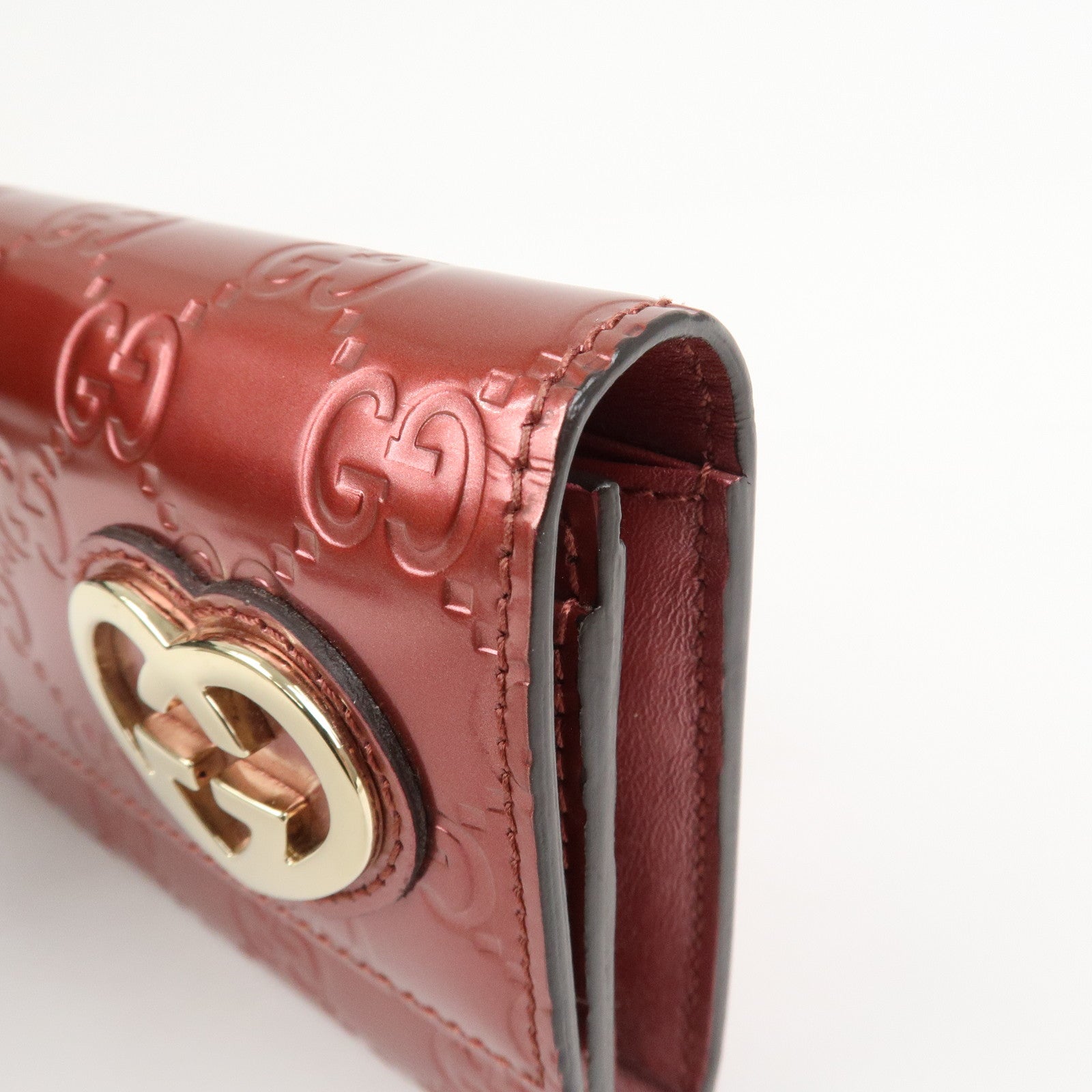 GUCCI Guccissima Interlocking G Lovely Heart Long Wallet 251861