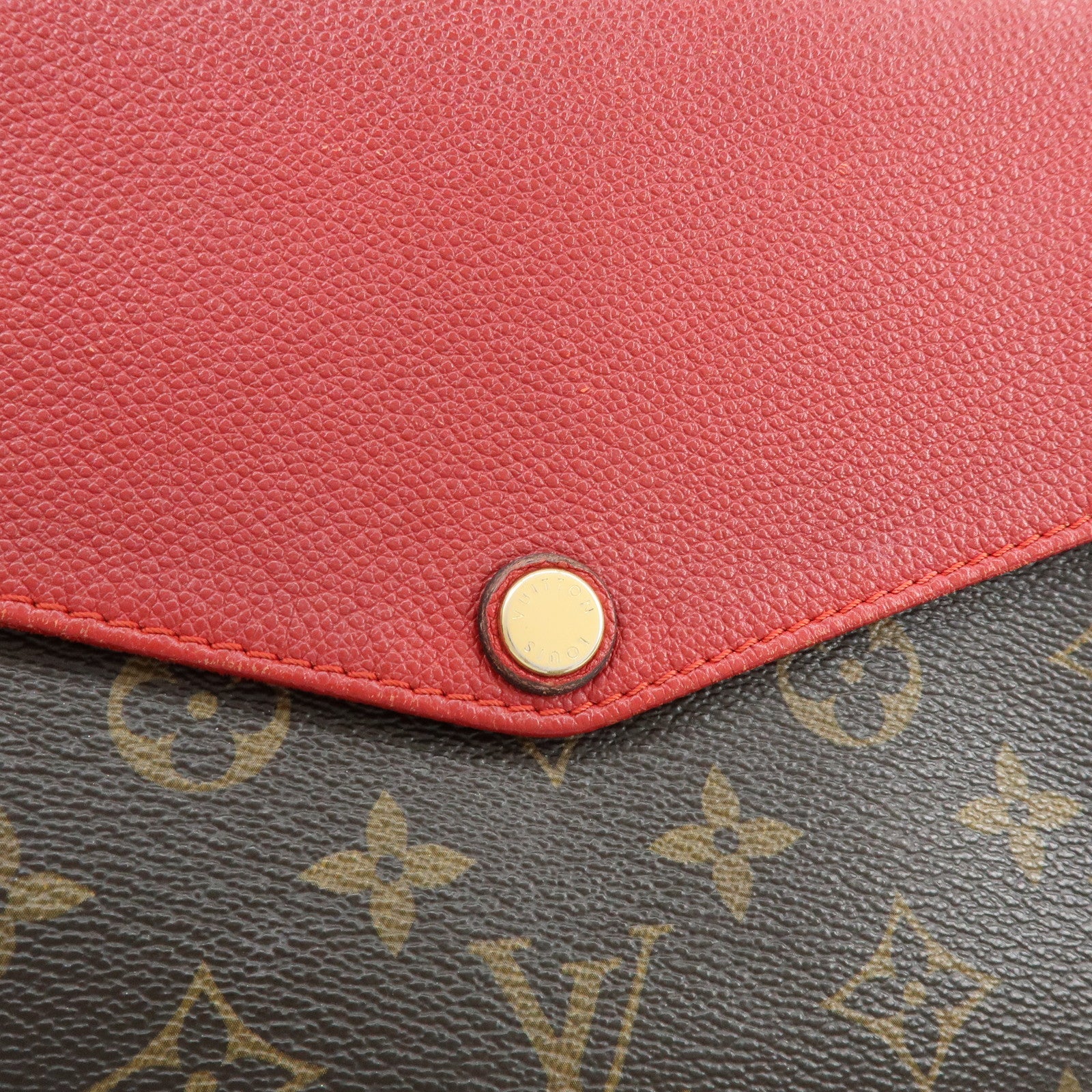 Louis Vuitton Monogram Twice Shoulder Crossbody Bag Cerise M50184