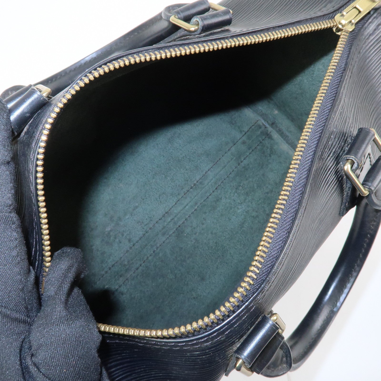 Louis Vuitton Epi Leather Speedy 25 Hand Bag Boston Bag Noir M59032