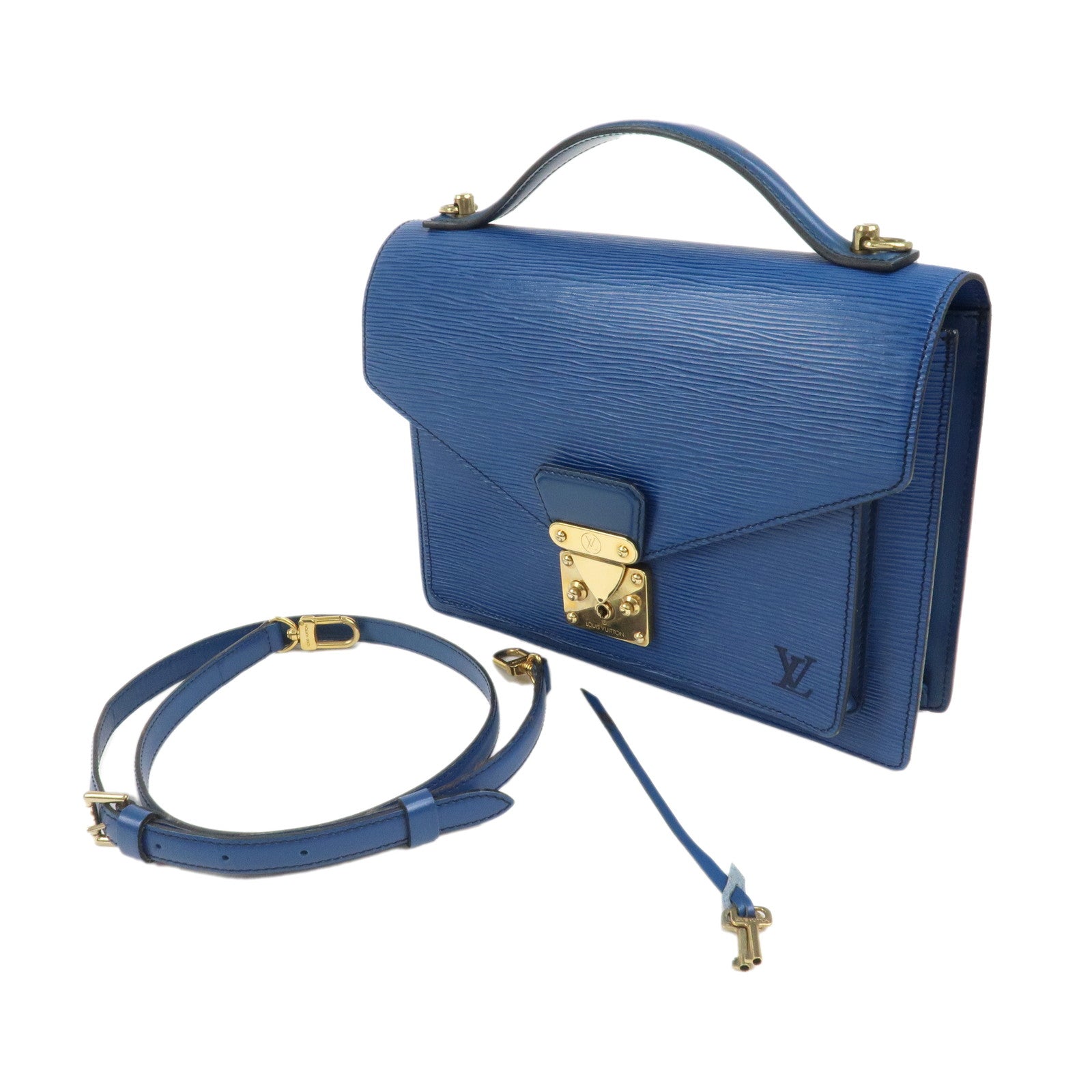 Louis Vuitton Epi Monceau 2Way Shoulder Bag Hand Bag M52125