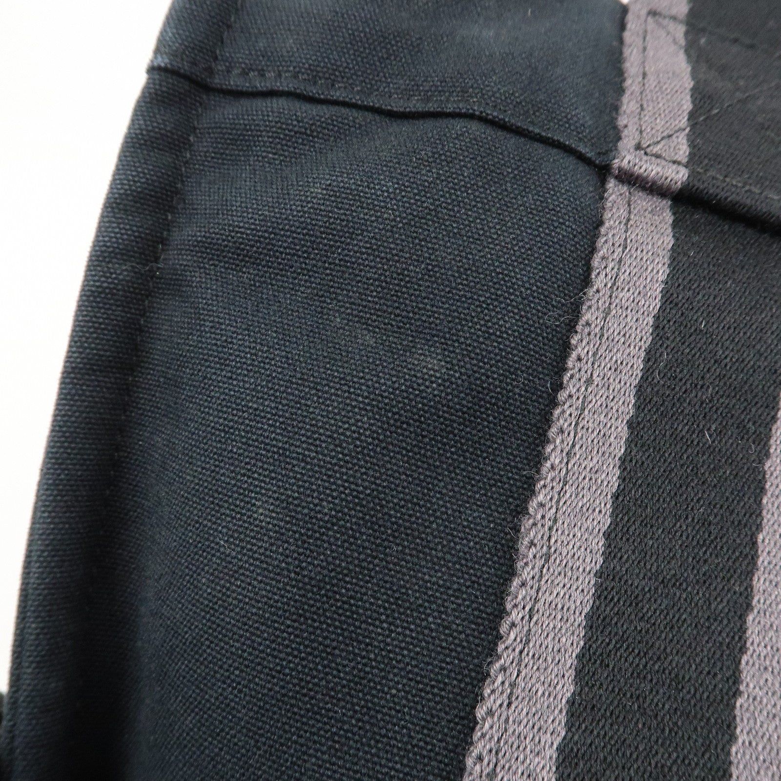 HERMES Fourre Tout PM Canvas Tote Bag Hand Bag Black