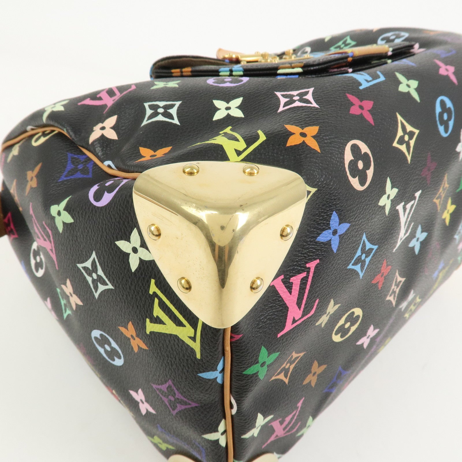 Louis Vuitton Monogram Multicolor Speedy 30 Hand Bag Noir M92642
