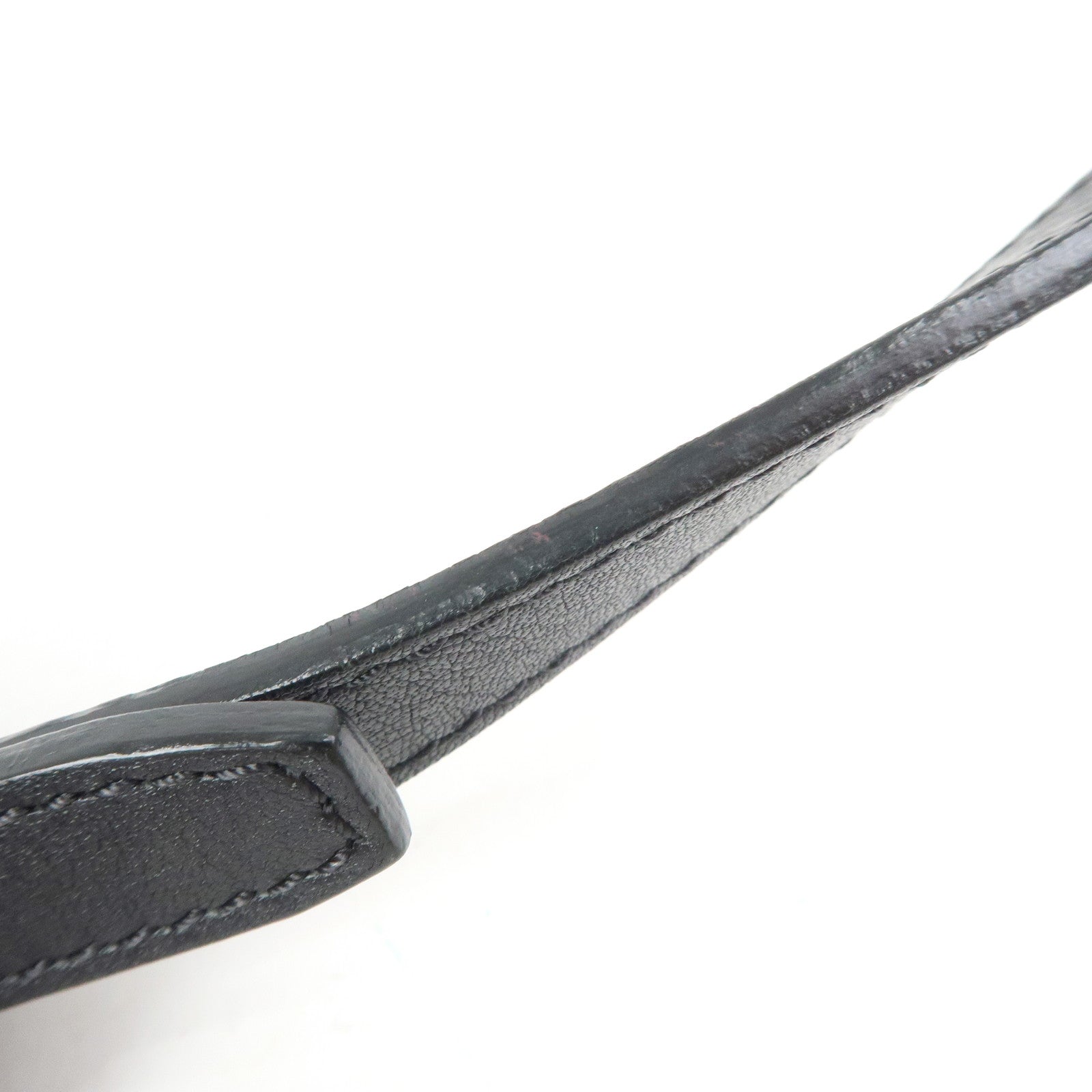 GIVENCHY Shark Studs Leather 2Way Bag Hand Shoulder Bag Black