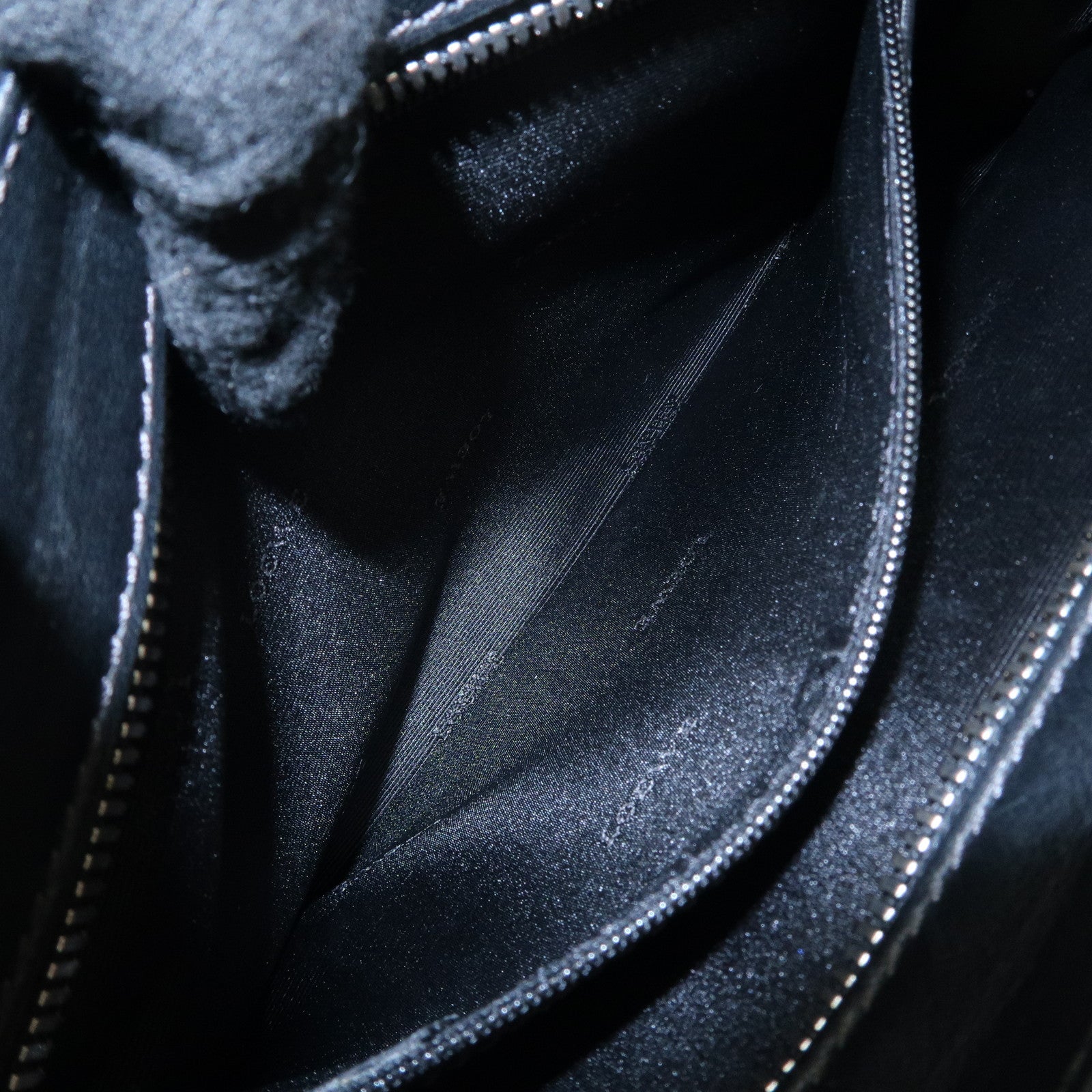 LOEWE Anagram Leather Shoulder Bag Hand Bag Black Used