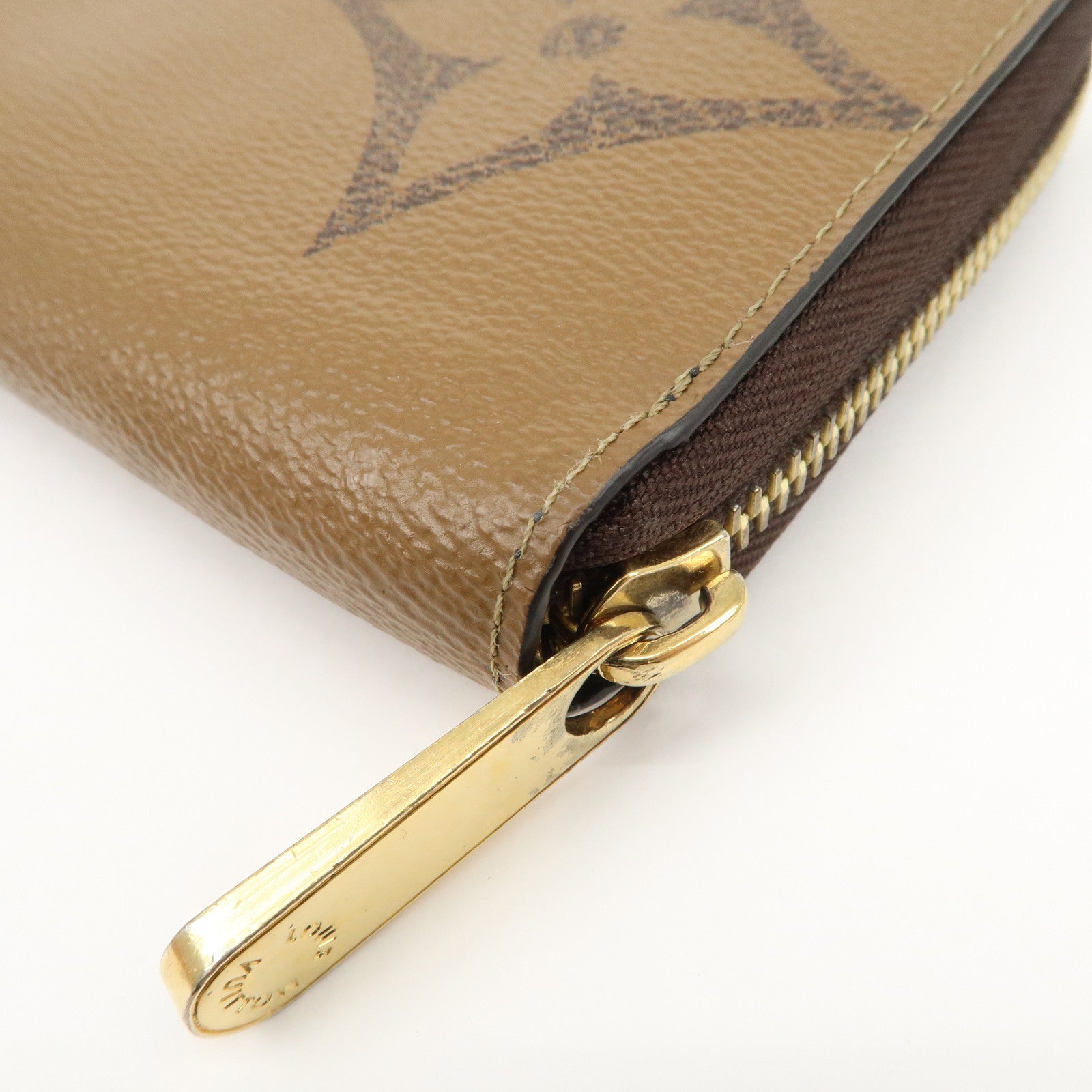 Louis Vuitton Giant Monogram Reverse Zippy Wallet Long Wallet M69353 Used