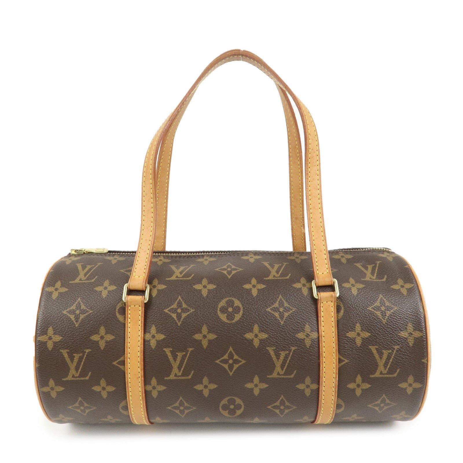 Louis Vuitton Monogram Papillon 30 Hand Bag Brown M51385