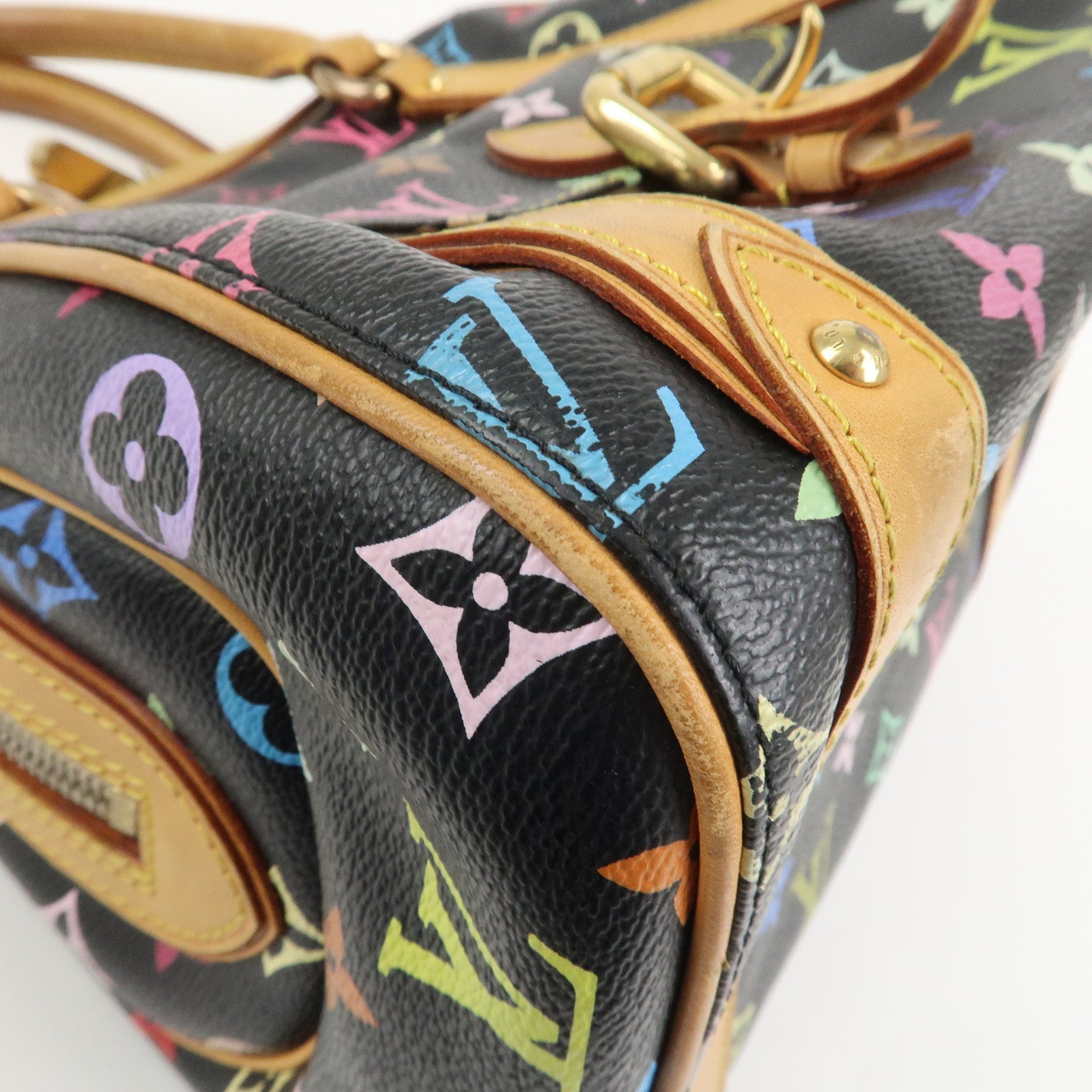Louis Vuitton Monogram Multicolor Priscilla Hand Bag Noir M40097