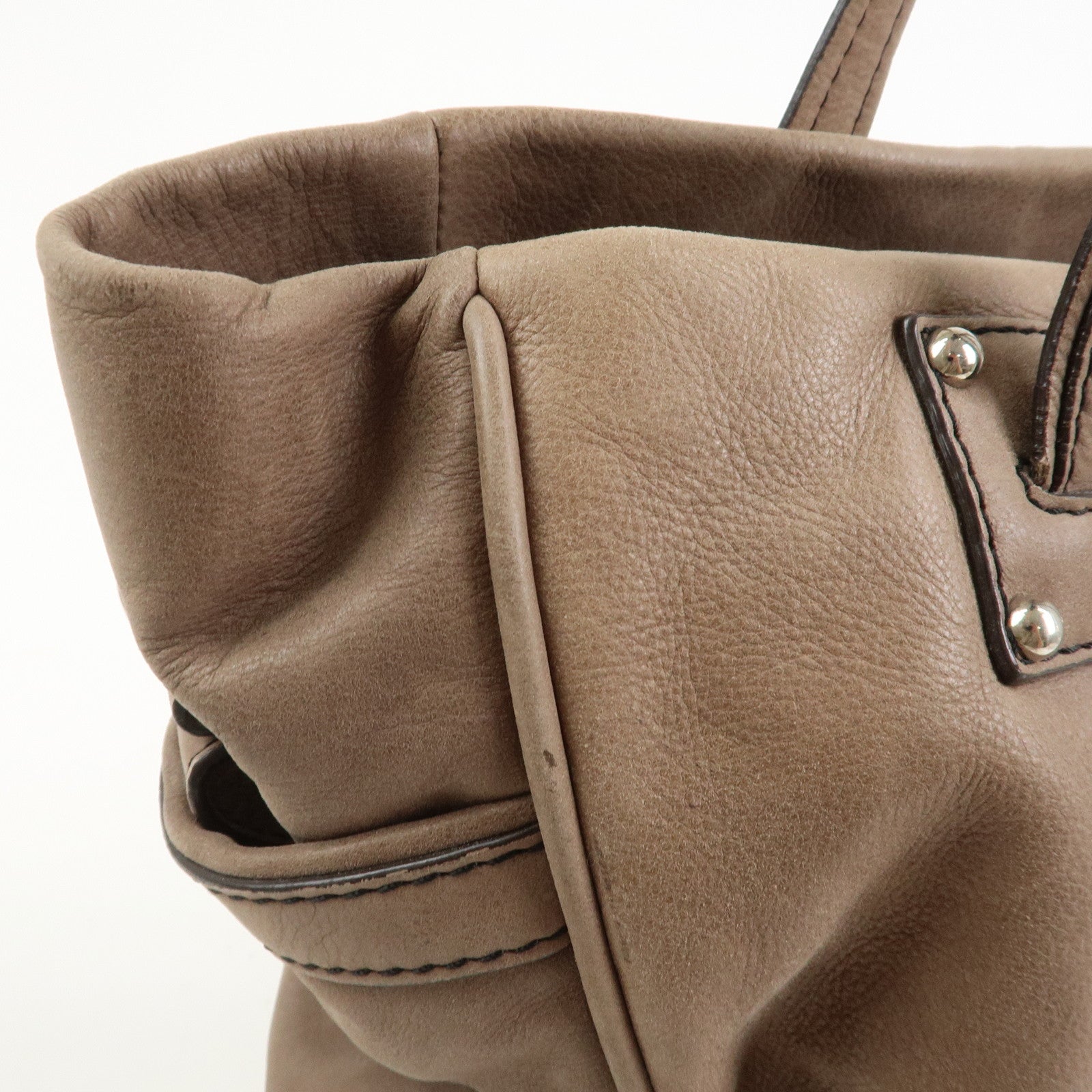 LOEWE Anagram Bolso Leather 2Way Bag Shoulder Bag Light Brown