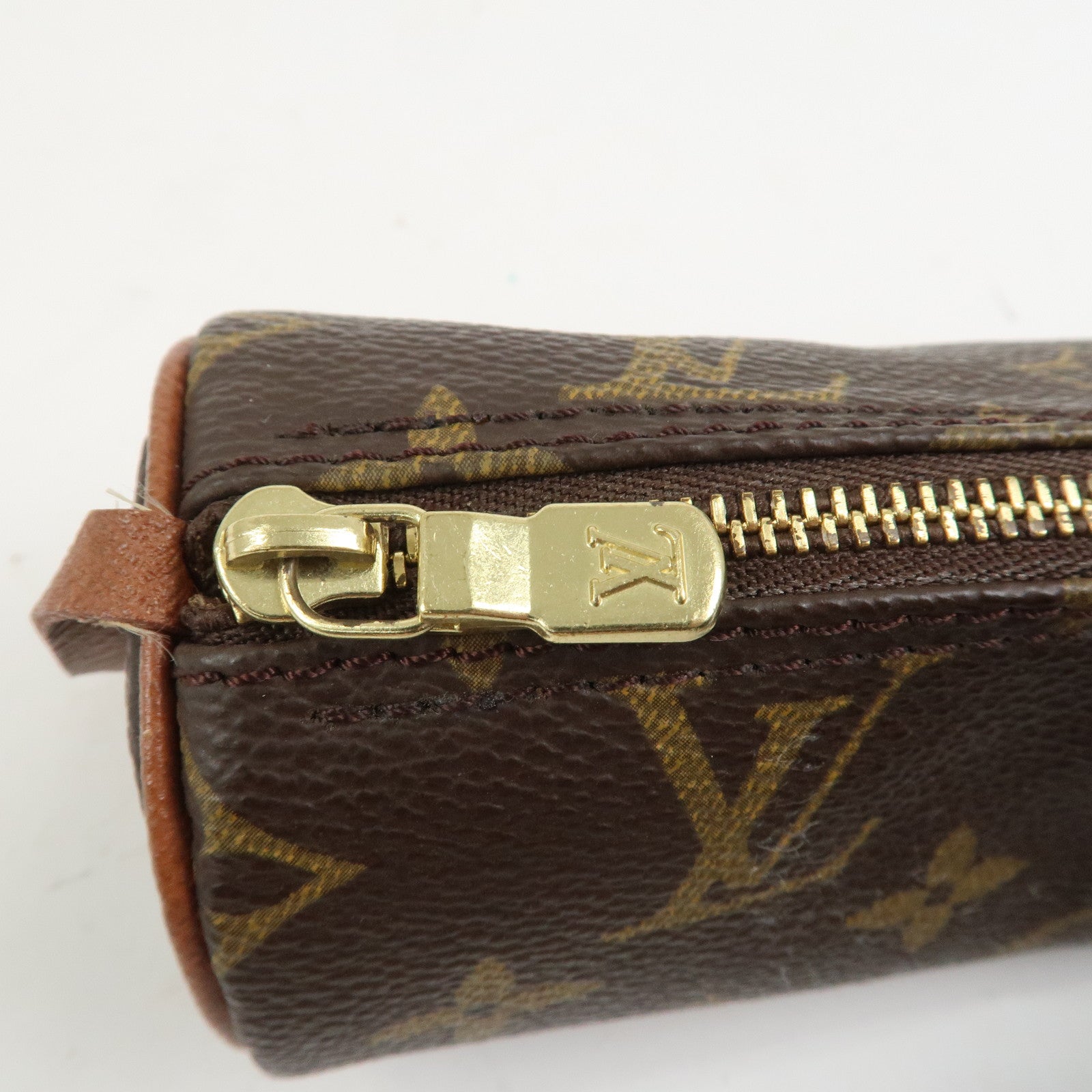 Louis Vuitton Monogram Mini Pouch for Papillon Bag Old Style Brown