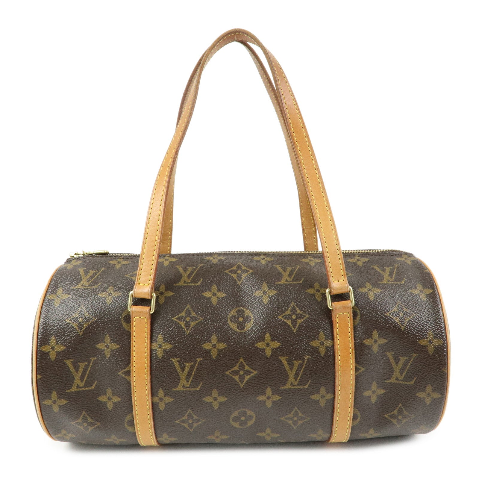 Louis Vuitton Monogram Papillon 30 Hand Bag Brown M51385
