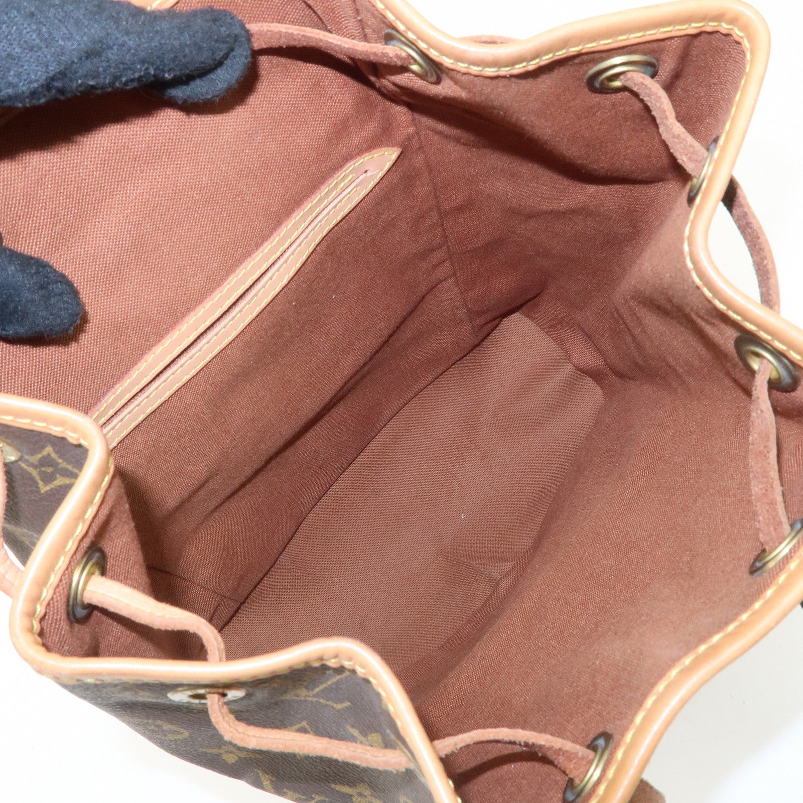 Louis Vuitton Monogram Montsouris MM Back Pack Brown M51136 Used