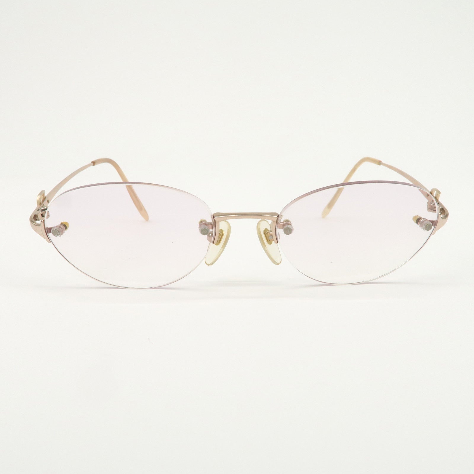 Christian Dior Clear Metal Sunglasses Pink Beige CD-7515J B9N 51□18