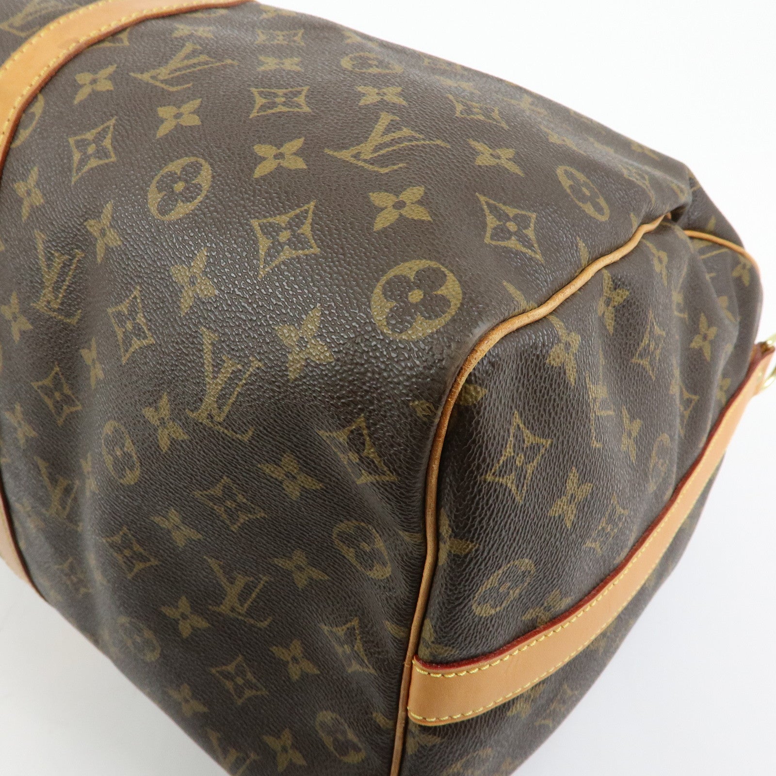 Louis Vuitton Monogram Keep All Bandouliere 50 Boston Bag M41416
