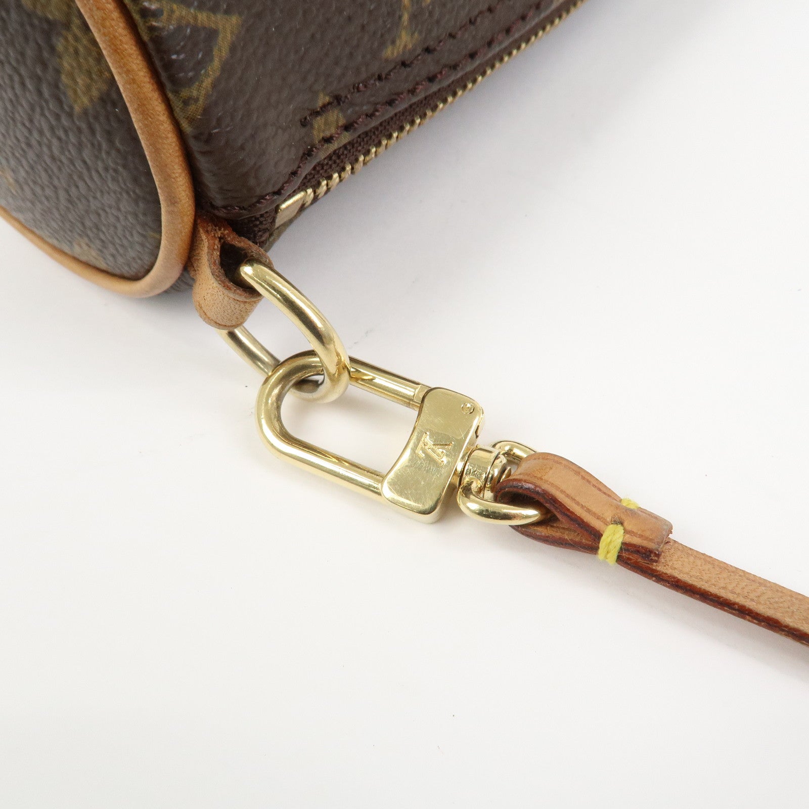 Louis Vuitton Monogram Set of 2 Mini Pouch for Papillon Bag Brown