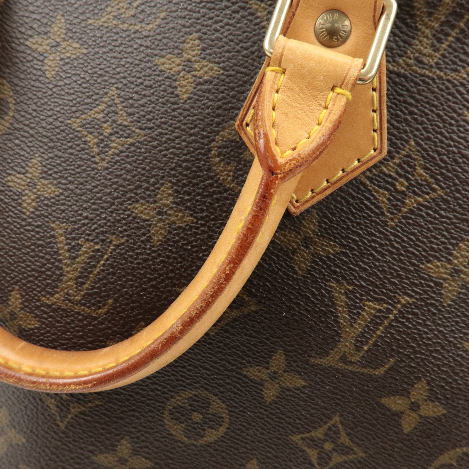 Louis Vuitton Monogram Canvas Alma Hand Bag Brown M51130 Used