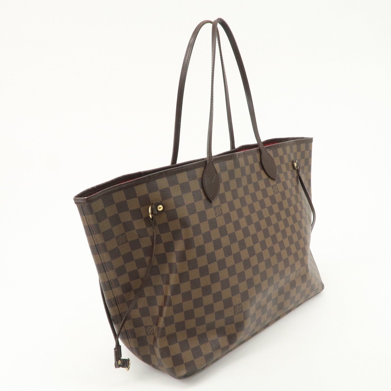 Louis Vuitton Damier Ebene Neverfull GM Tote Bag Shoulder Bag Brown N51106