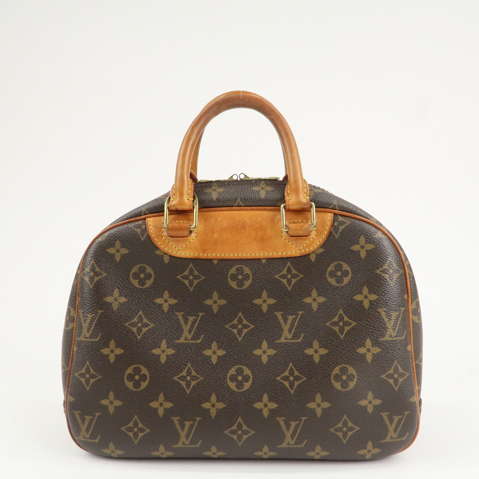 Louis Vuitton Monogram Trueville Hand Bag Brown M42228 Used