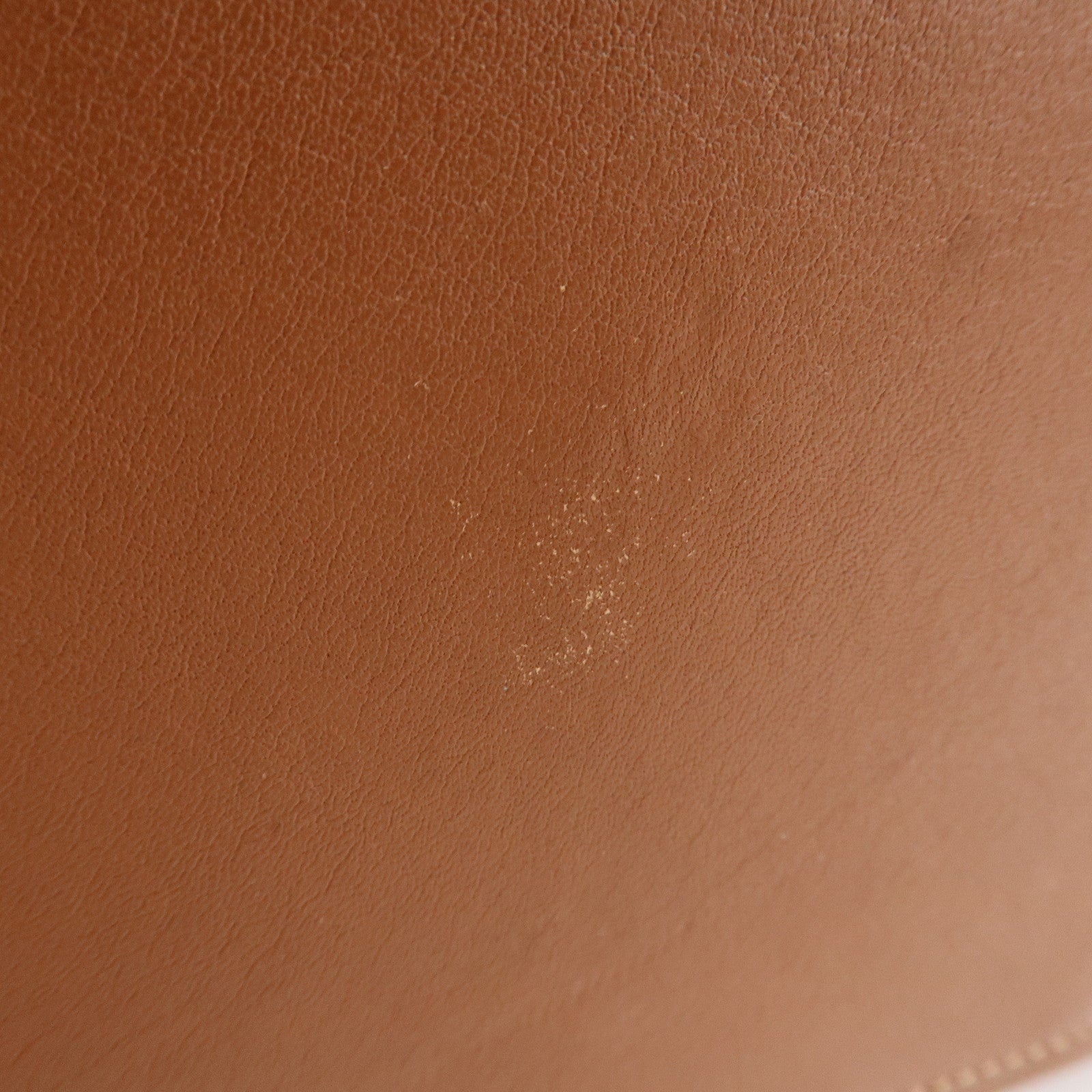 LOEWE Anagram Leather Hammock Small Shoulder Bag Tan Brown Used