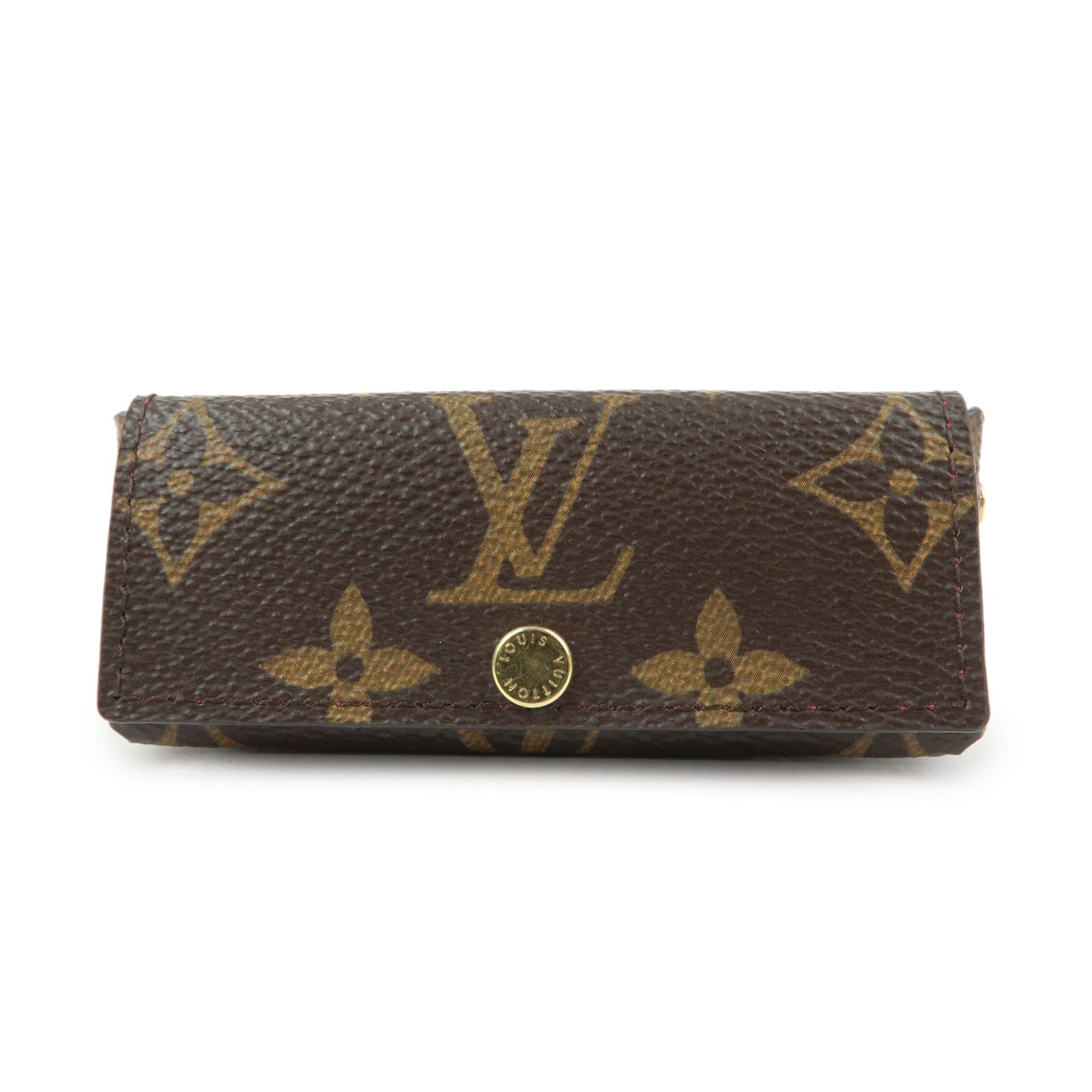 Louis Vuitton Monogram Pochette Rivette Lip Case Fushia M61473