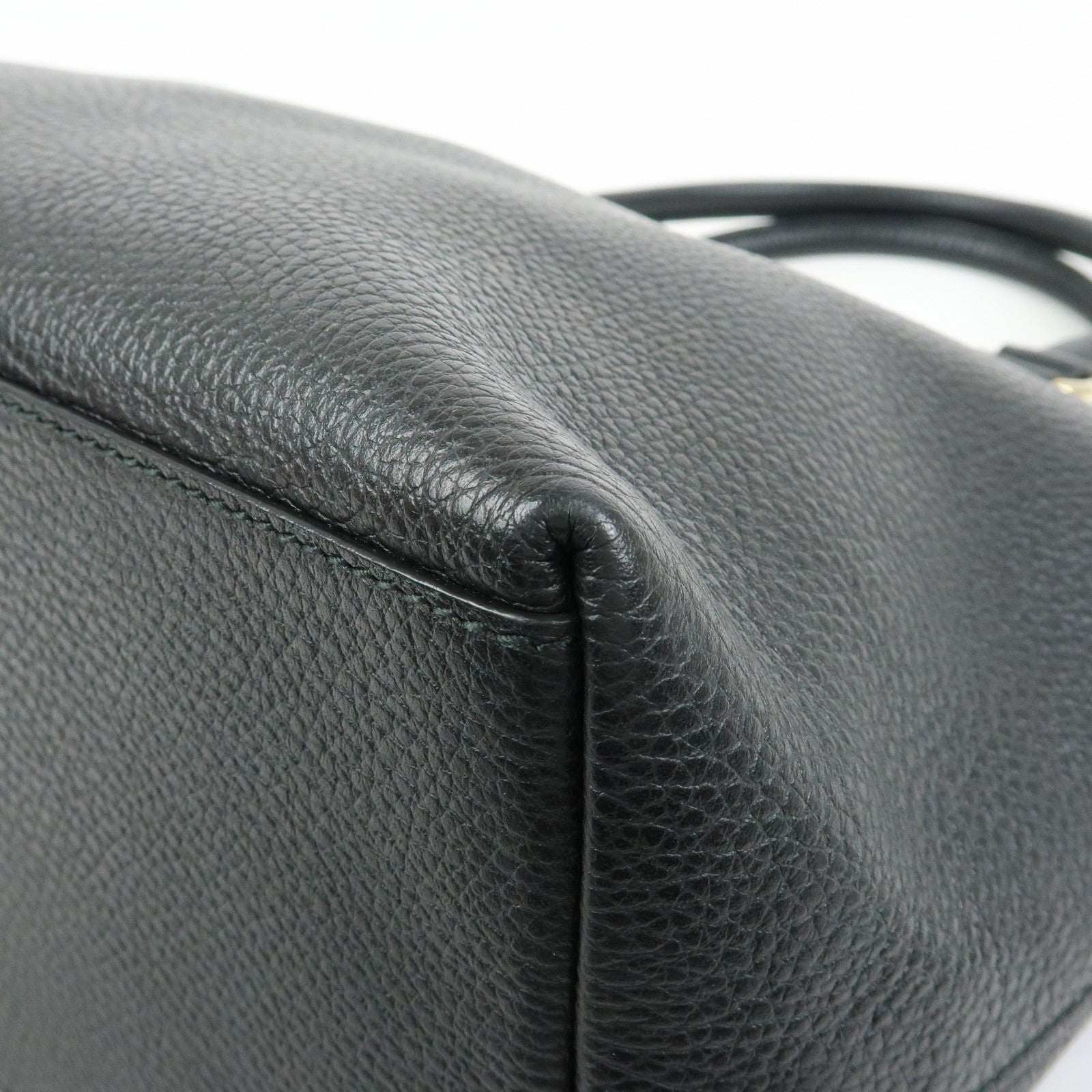 GUCCI Interlocking G Calf Leather 2Way Hand Bag Shoulder Bag 449651