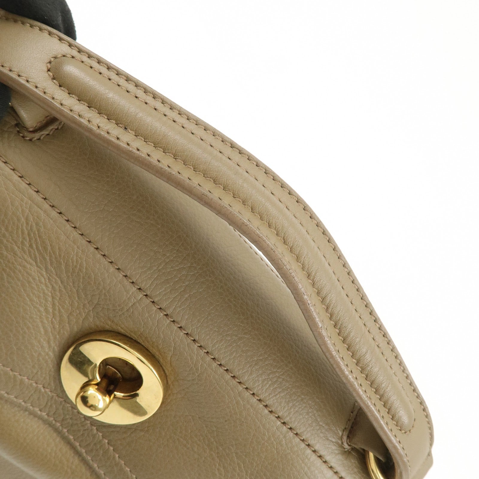 SAINT LAURENT PARIS Leather Muse Two 2Way Bag Hand Bag 368229